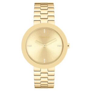Calvin Klein Gold Steel Women's Watch - 25100094