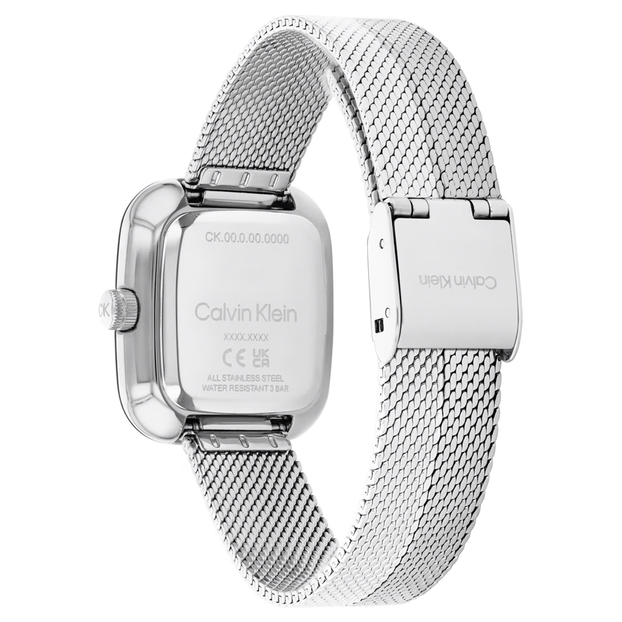 Calvin Klein Stainless Steel Mesh Silver White Dial Women's Watch - 25100098 - Image 4