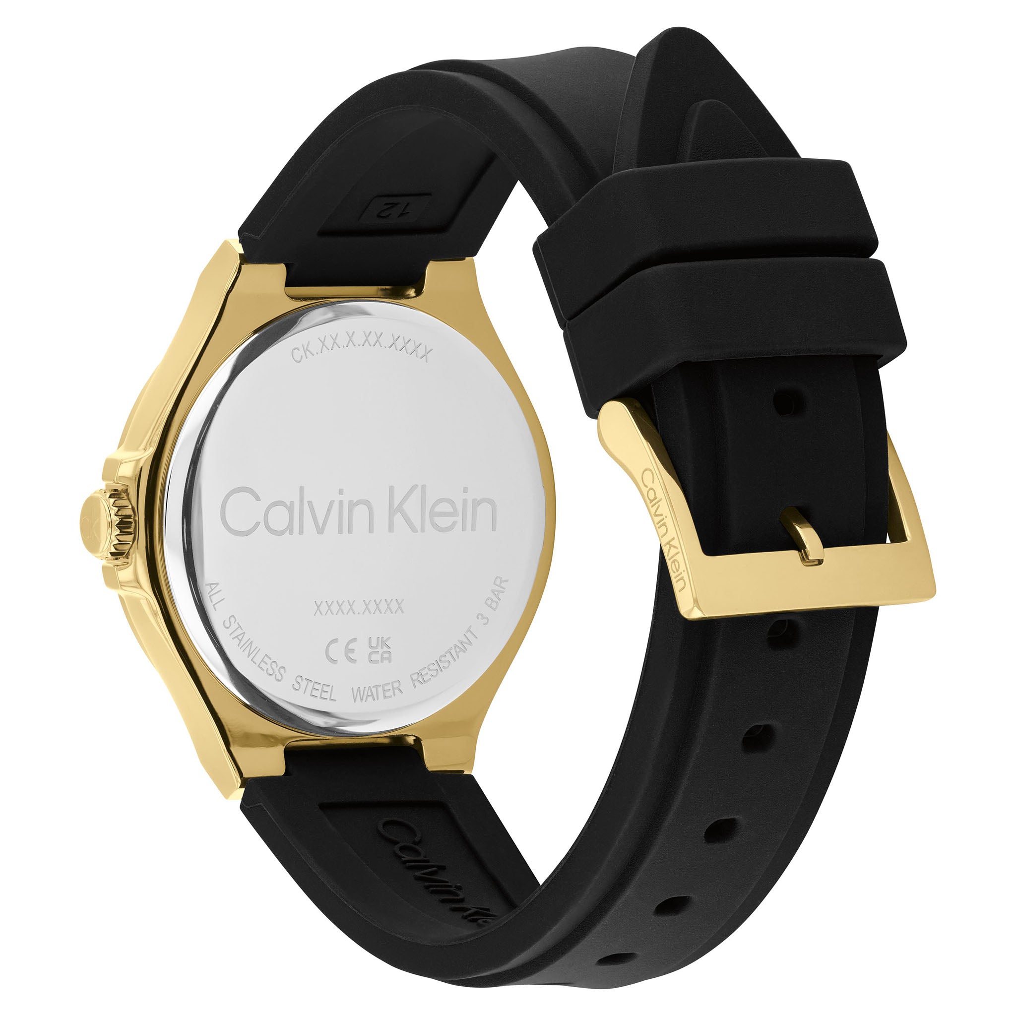 Calvin Klein Silicone Black Dial Multi-function Women's Watch - 25100107 - Image 4