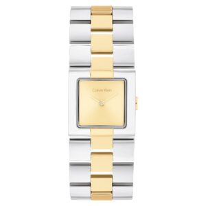 Calvin Klein Two-Tone Steel Gold Dial Women's Watch - 25100115