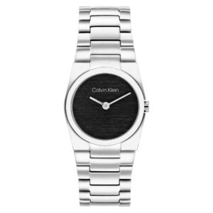 Calvin Klein Stainless Steel Black Dial Women's Watch - 25100121