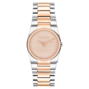 Calvin Klein Two-Tone Steel Carnation Gold Dial Women's Watch - 25100124