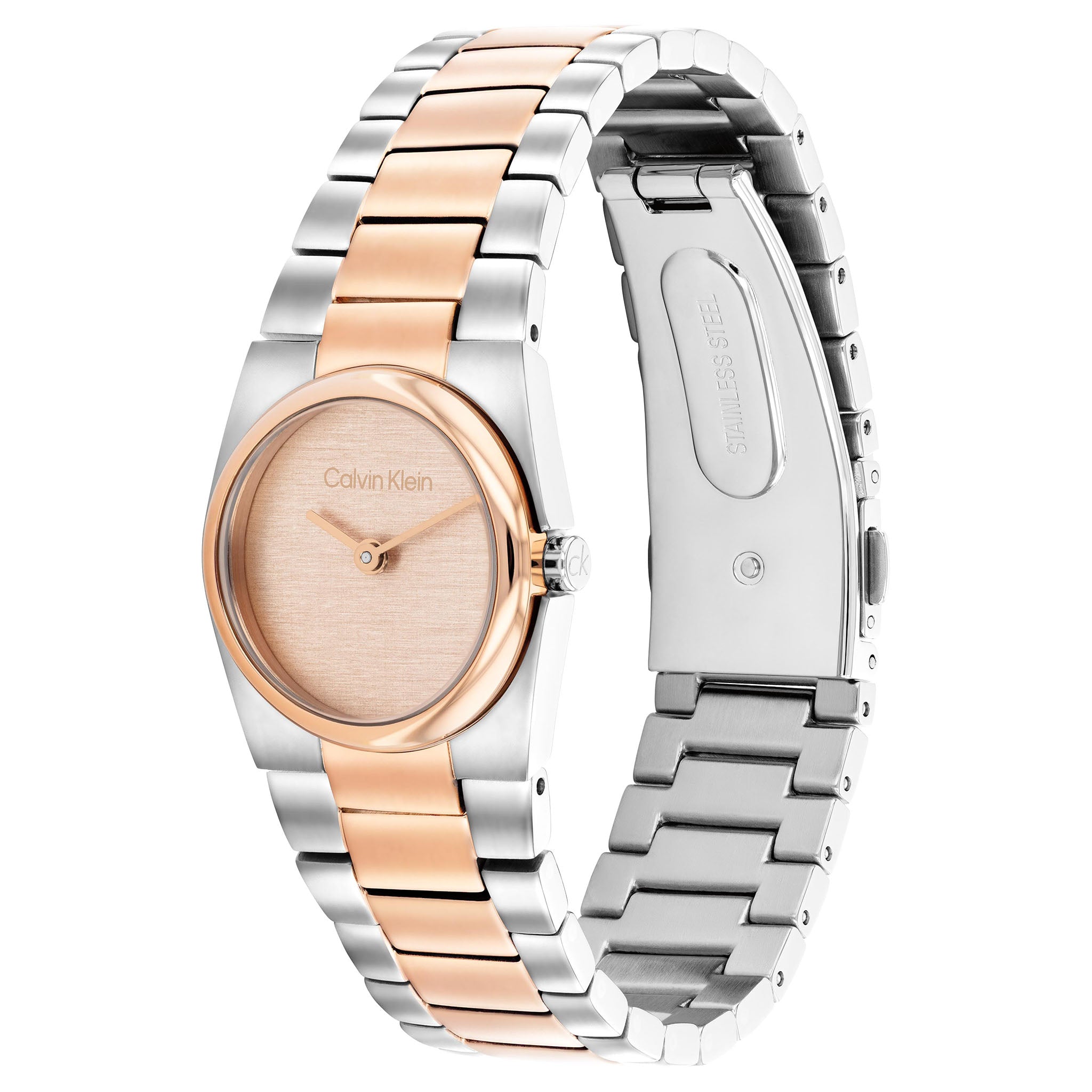 Calvin Klein Two-Tone Steel Carnation Gold Dial Women's Watch - 25100124 - Image 3