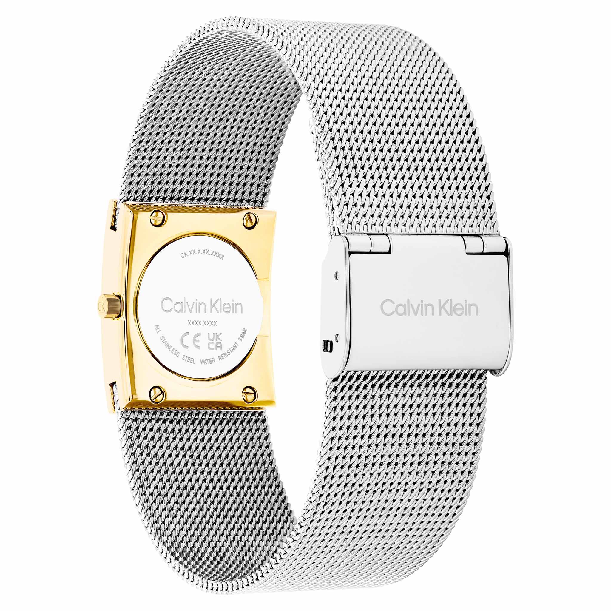 Calvin Klein Stainless Steel Mesh Silver White Dial Women's Watch - 25100139 - Image 4