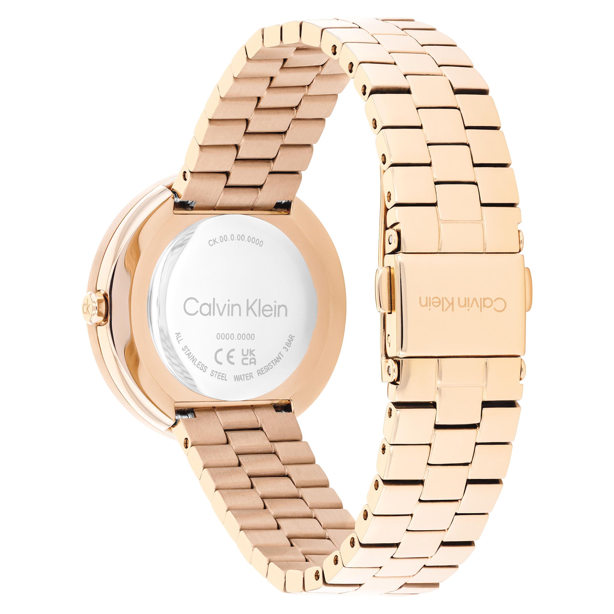 Calvin Klein Rose Gold Steel Carnation Gold Dial Women's Watch - 25100166 - Image 4