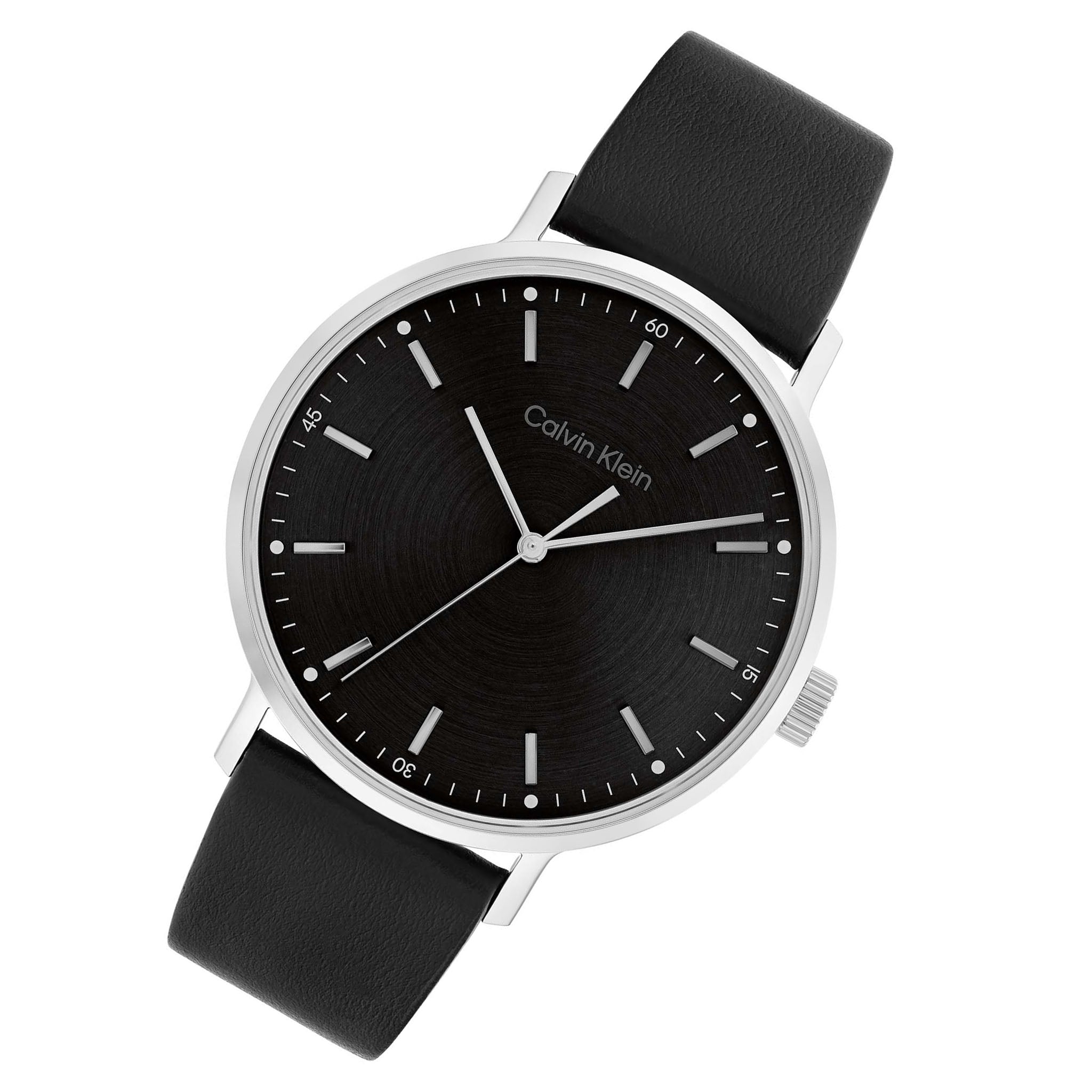 Calvin Klein Black Leather Men's Watch - 25200050 - Image 2