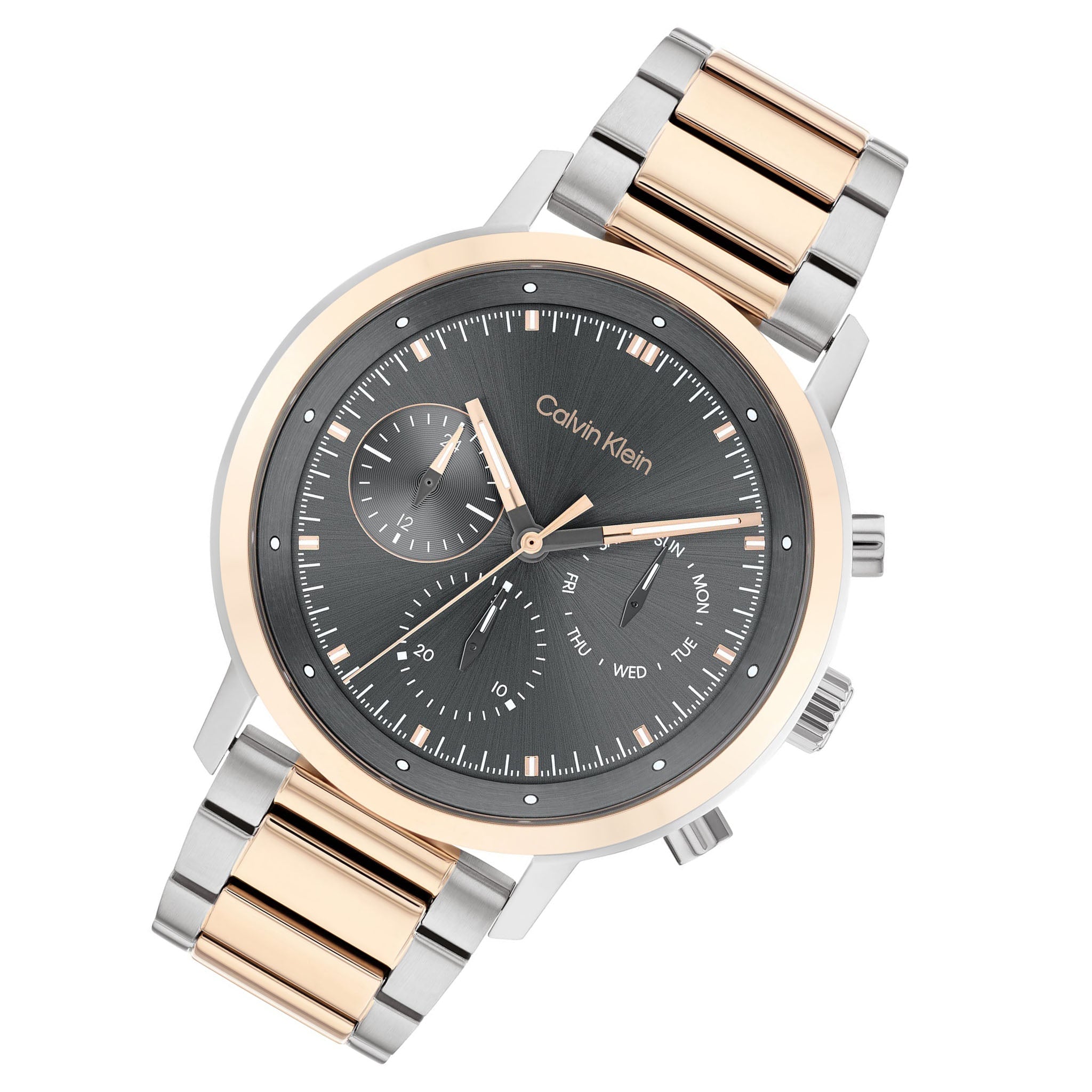 Calvin Klein Two-Tone Steel Grey Dial Men's Multi-function Watch - 25200064 - Image 2