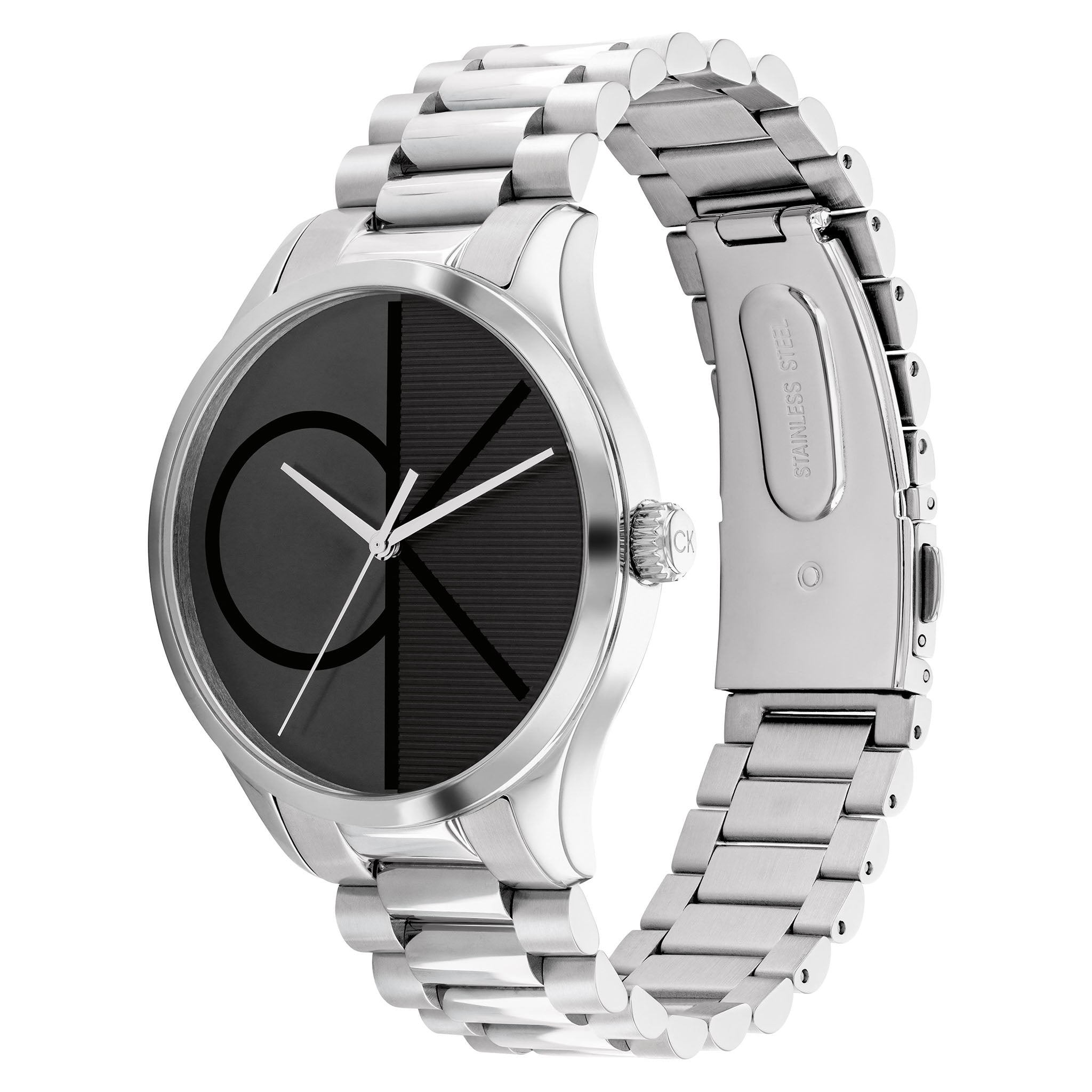 Calvin Klein Stainless Steel Black Dial Unisex Watch - 25200163 - Image 3