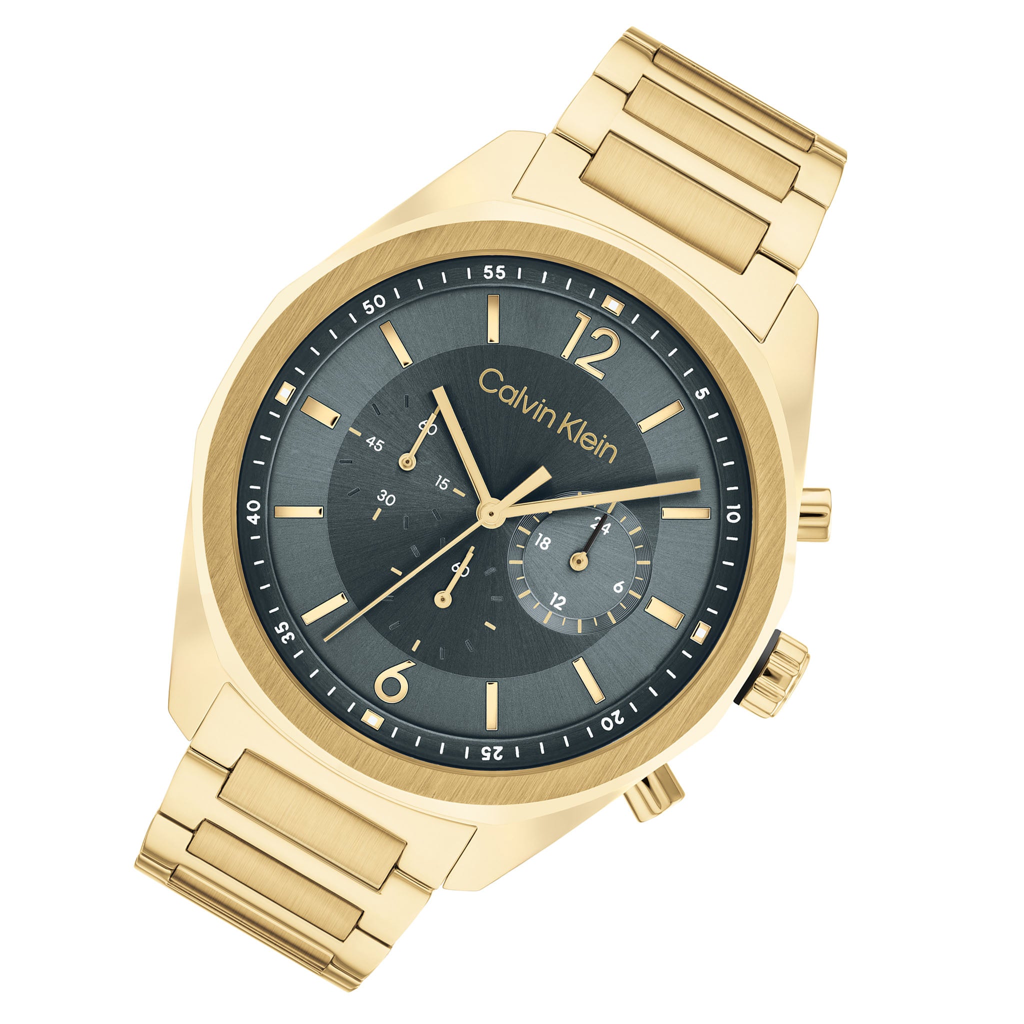 Calvin Klein Gold Steel Grey Dial Chronograph Men's Watch - 25200266 - Image 2