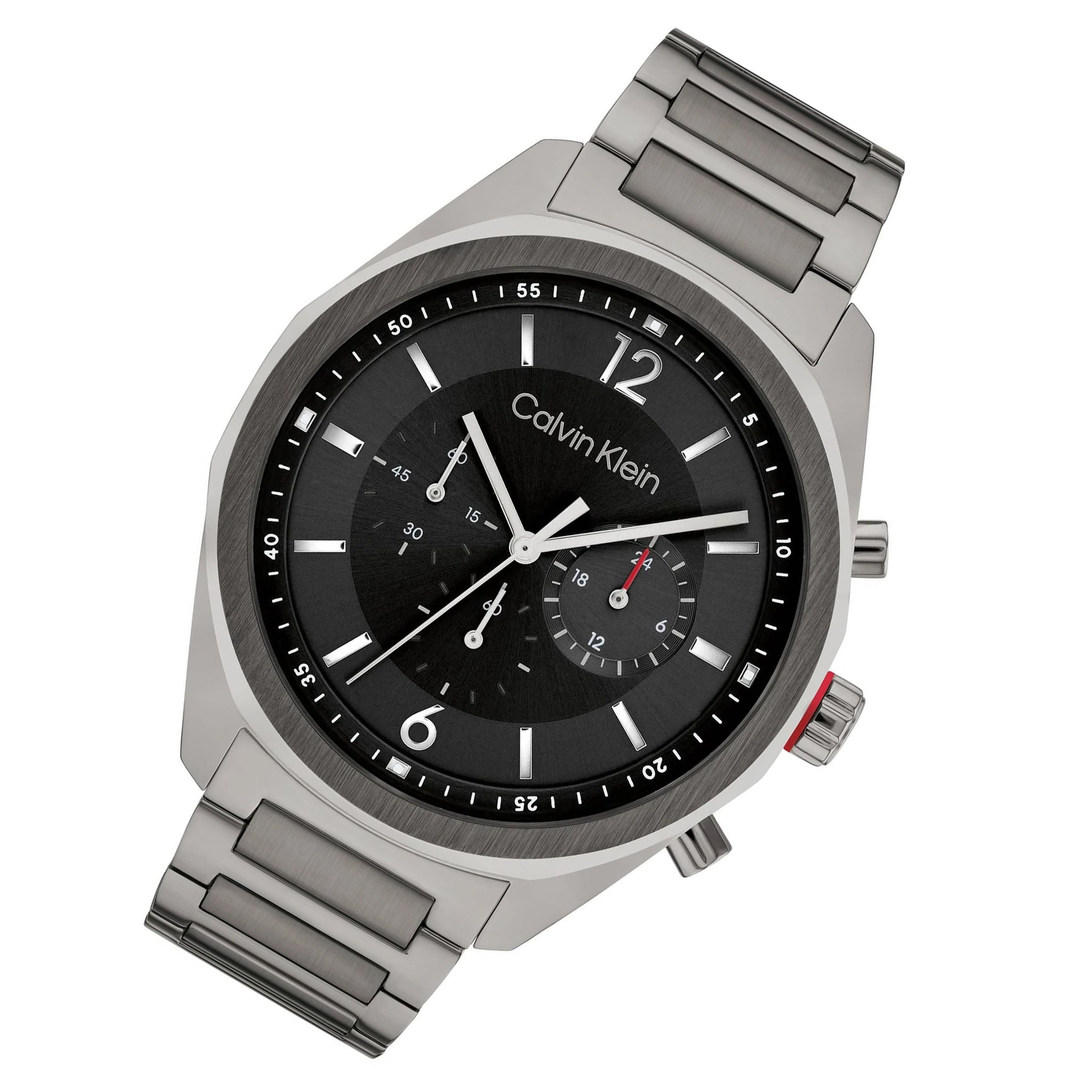 Calvin Klein Dark Grey Steel Black Dial Chronograph Men's Watch - 25200267 - Image 2