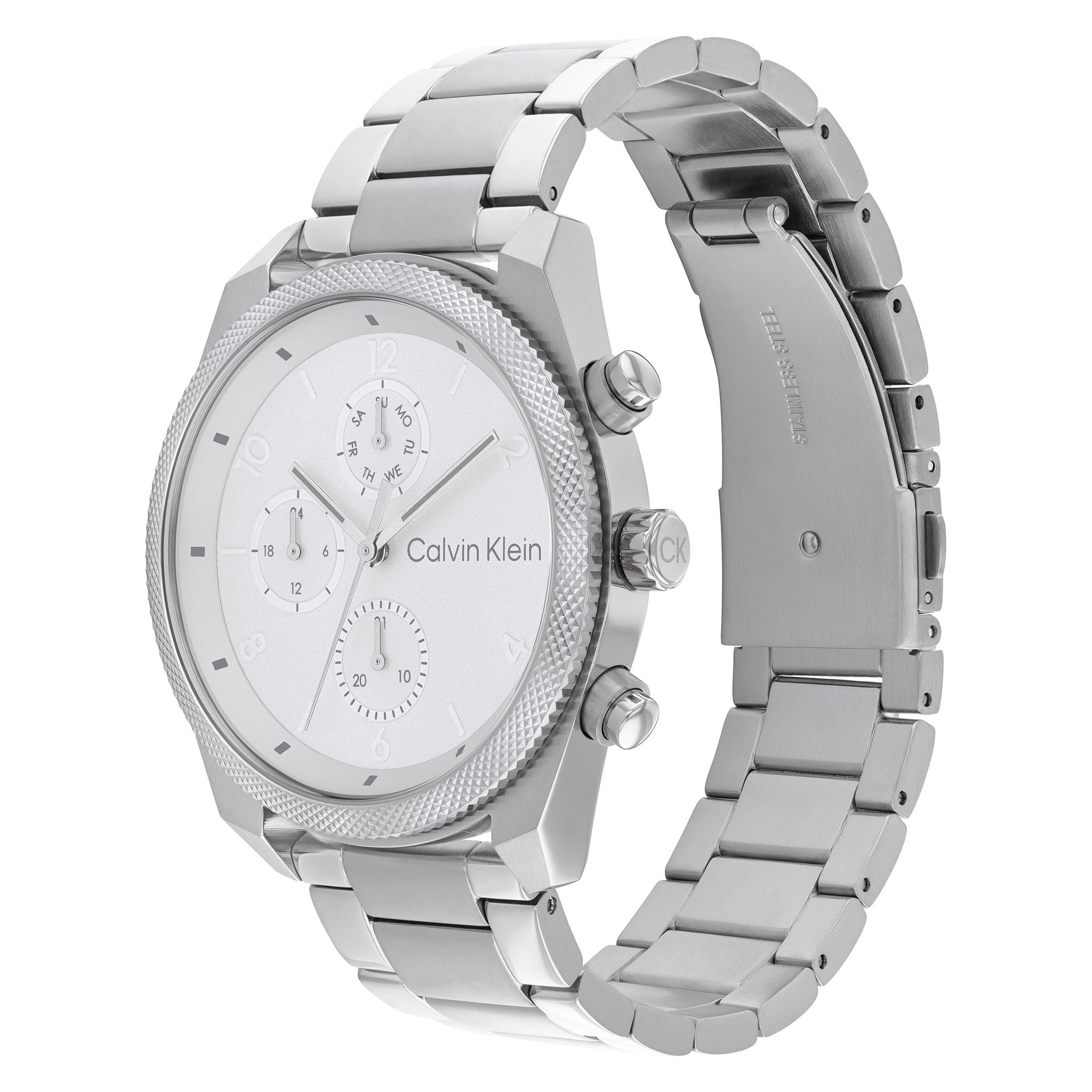 Calvin Klein Stainless Steel Silver Dial Multi-function Men's Watch - 25200356 - Image 3