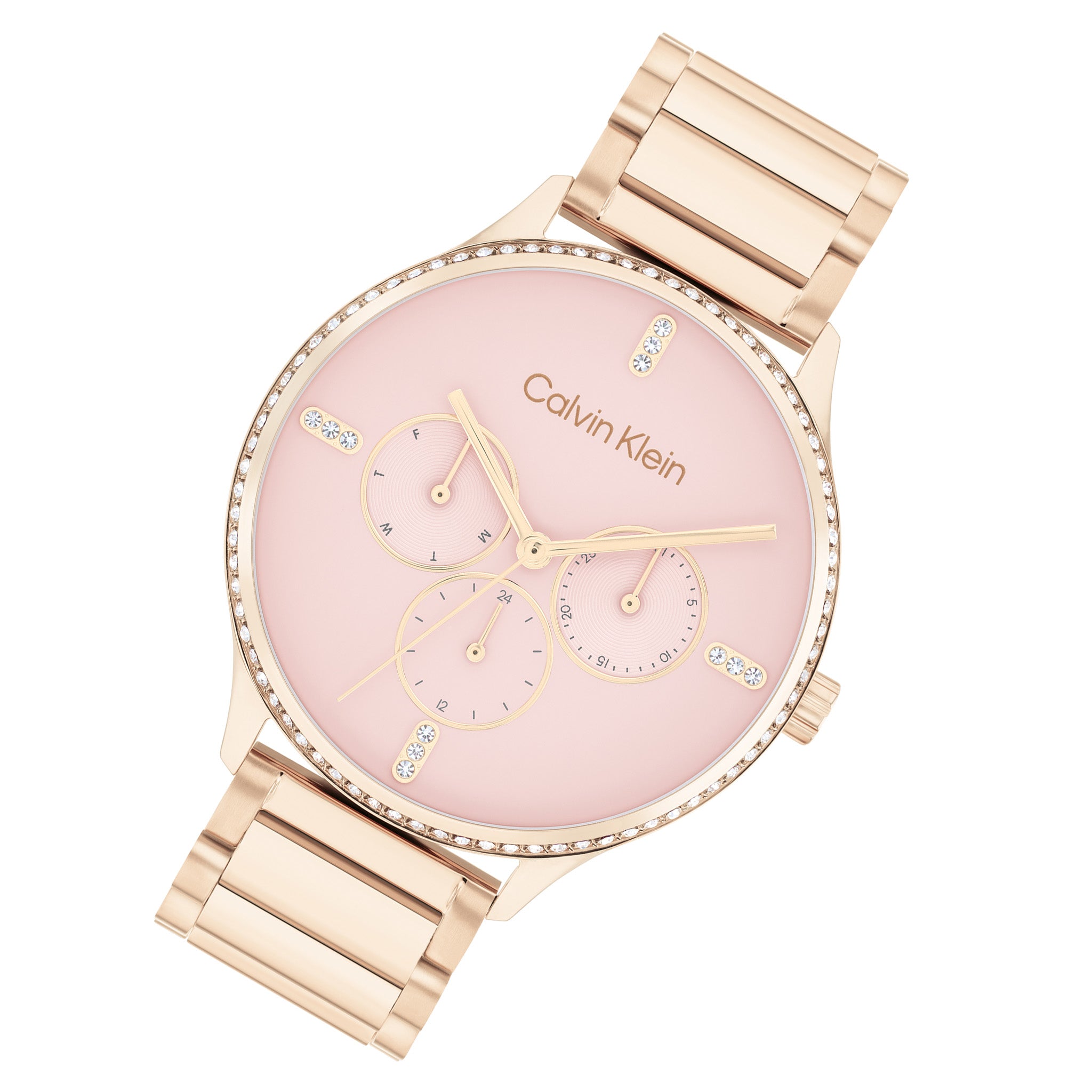 Calvin Klein Carnation Gold Steel Blush Dial Multi-function Women's Watch - 25200370 - Image 2