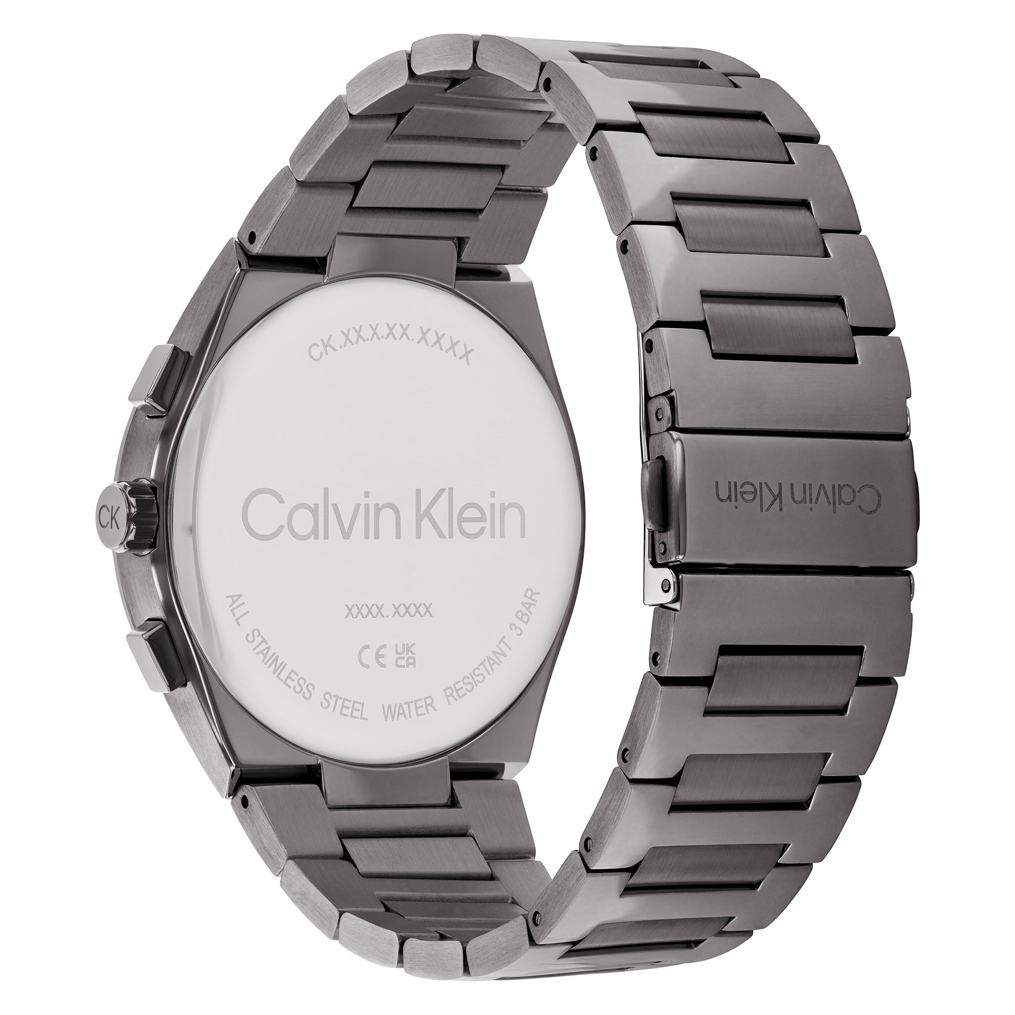 Calvin Klein Grey Steel Dark Blue Dial Multi-function Men's Watch - 25200443 - Image 4
