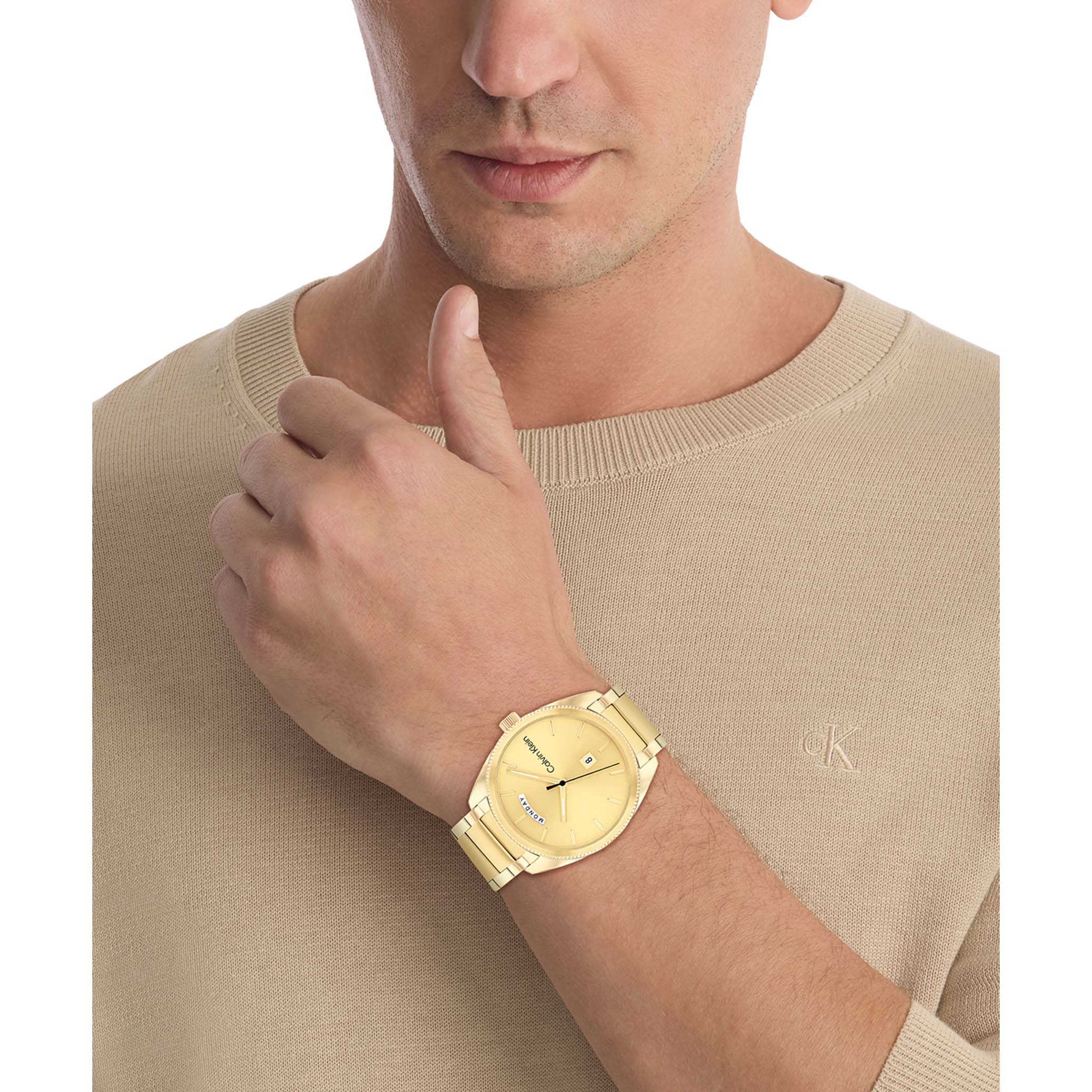 Calvin Klein Gold Steel Men's Watch - 25200447 - Image 4
