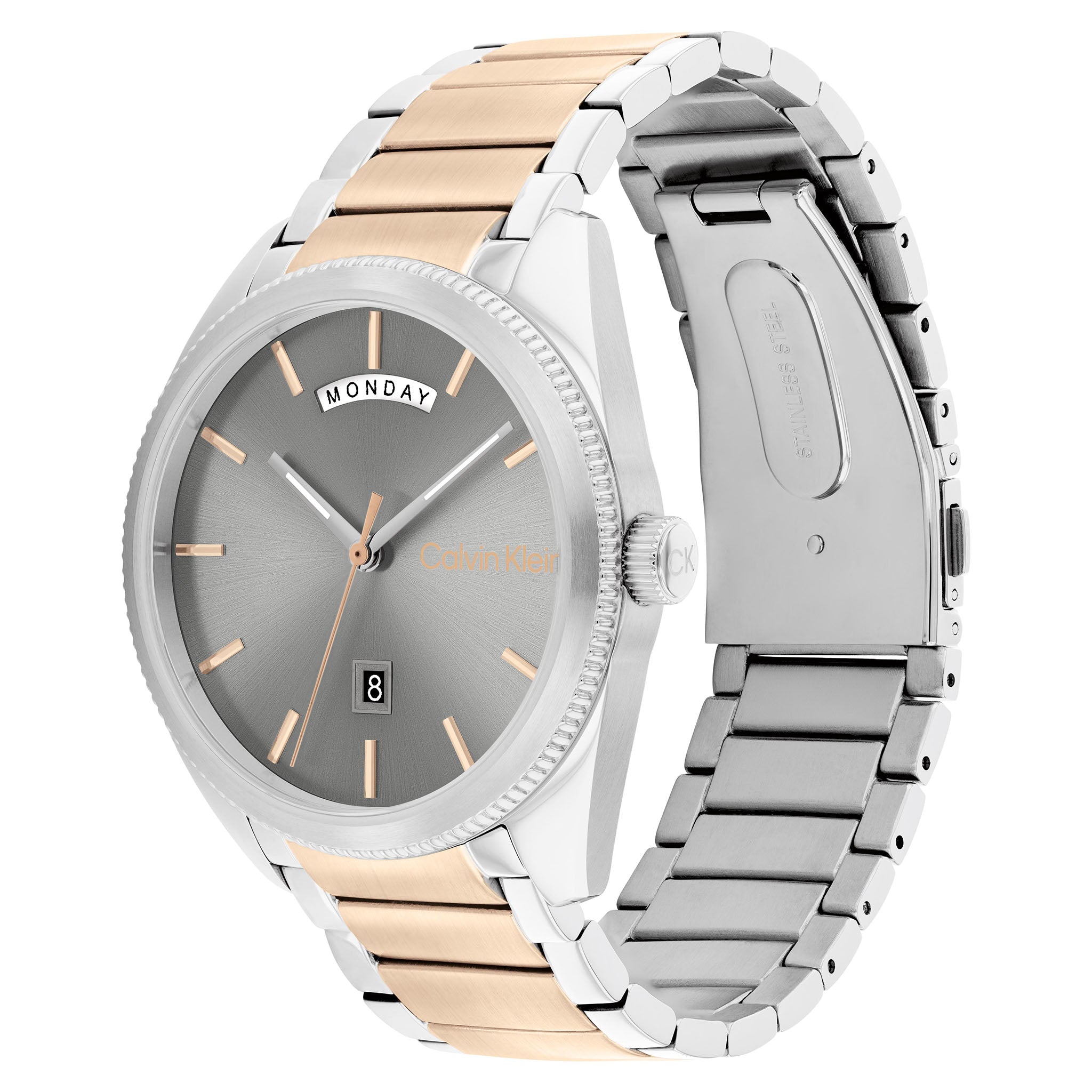 Calvin Klein Two-Tone Steel Cool Grey Dial Men's Watch - 25200449 - Image 3