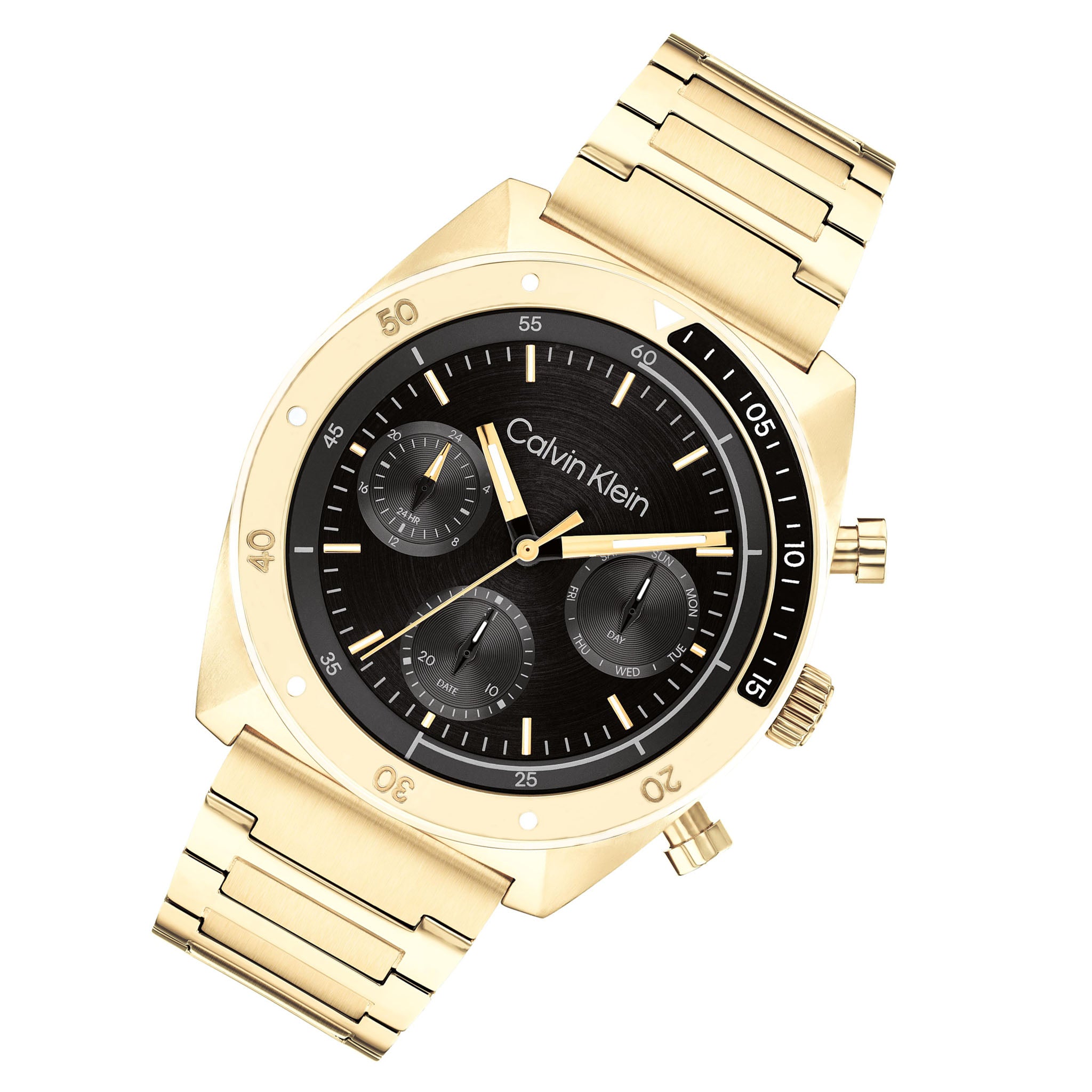 Calvin Klein Gold Steel Black Dial Multi-function Men's Watch - 25200465 - Image 2