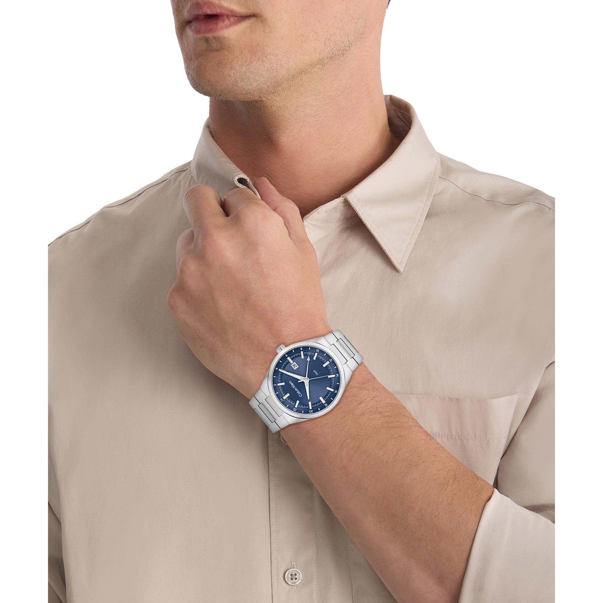 Calvin Klein Stainless Steel Blue Dial Men's Watch - 25200488 - Image 5