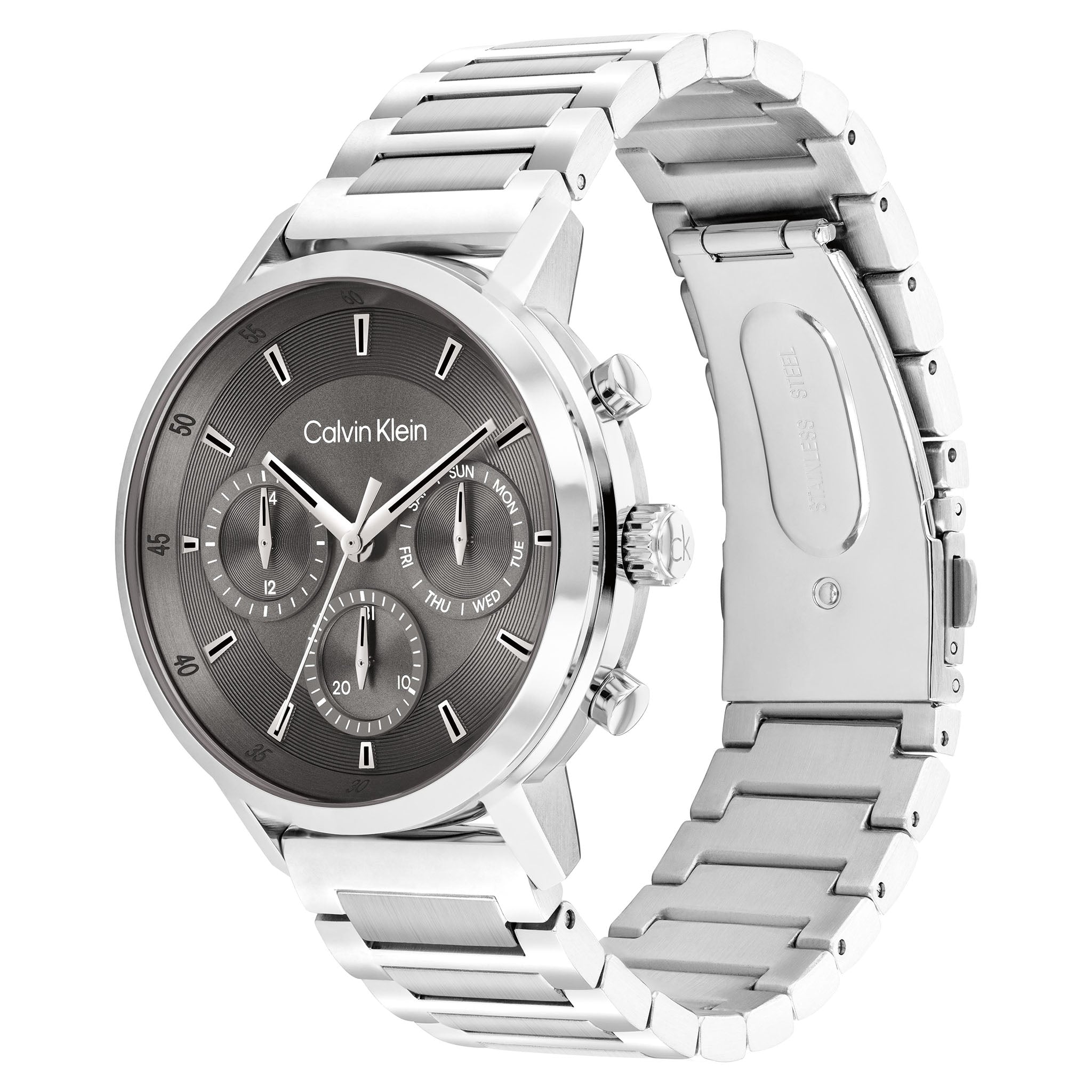Calvin Klein Stainless Steel Grey Dial Multi-function Men's Watch - 25200493 - Image 3