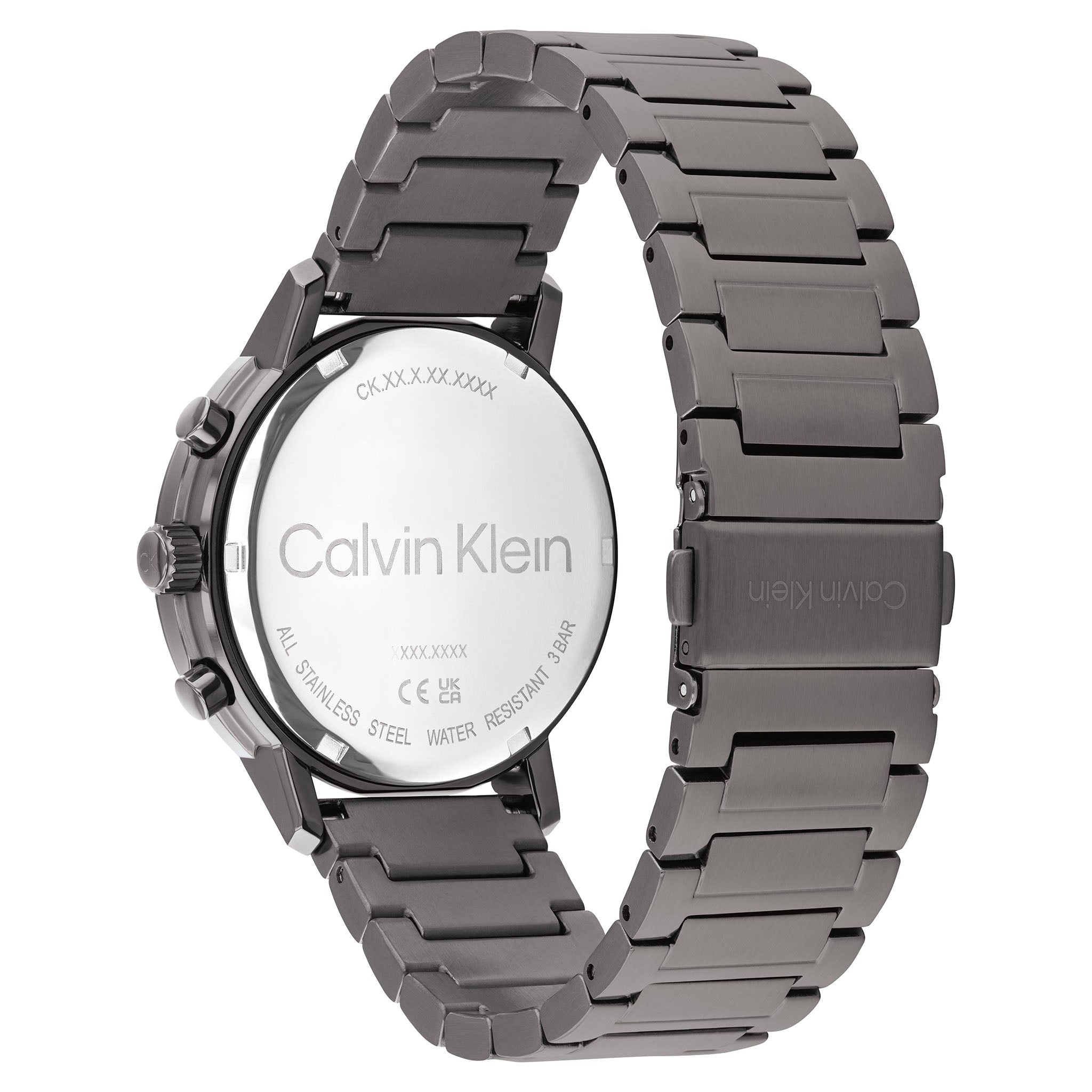 Calvin Klein Grey Steel Blue Dial Multi-function Men's Watch - 25200495 - Image 4