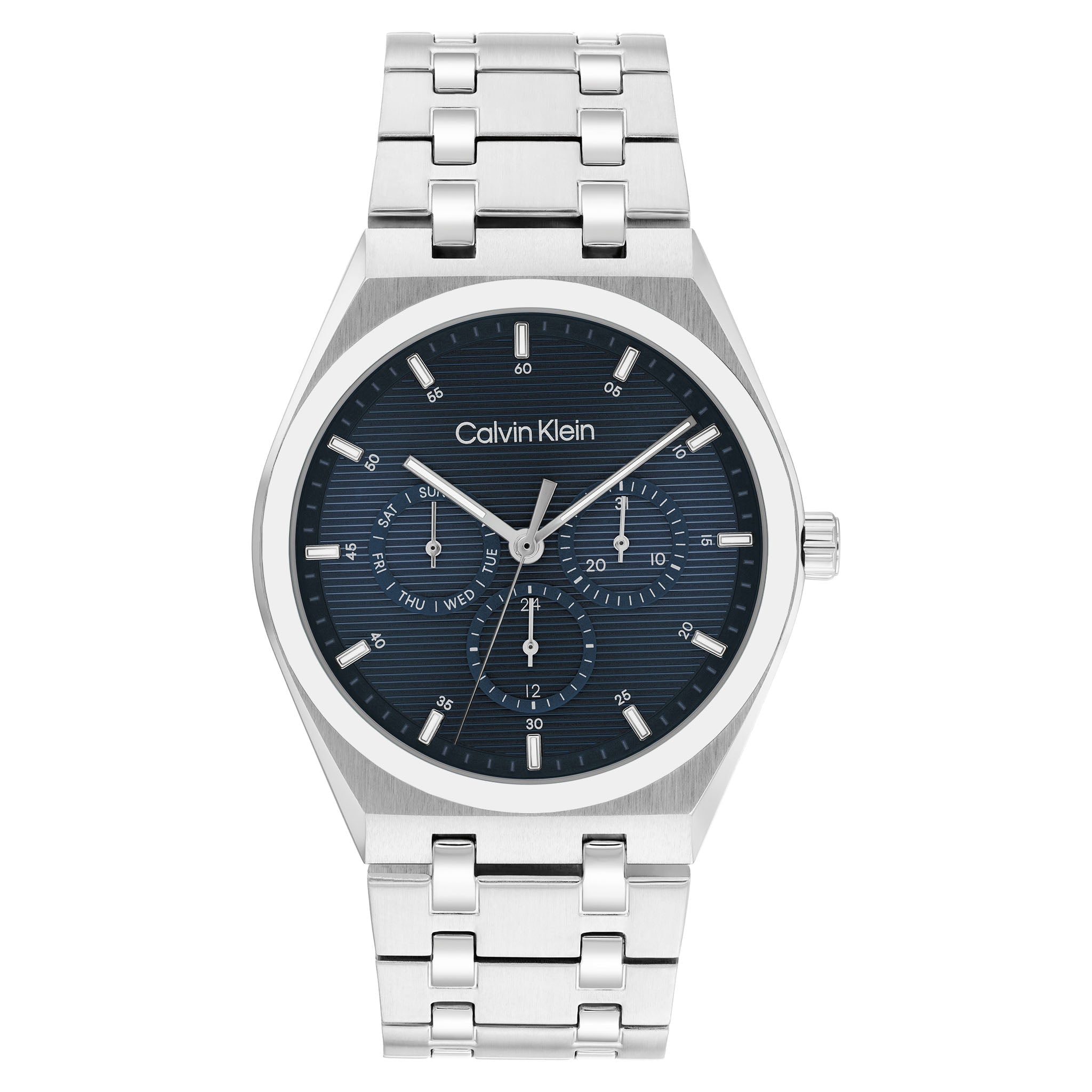 Calvin Klein Stainless Steel Blue Dial Multi-function Men's Watch - 25200520