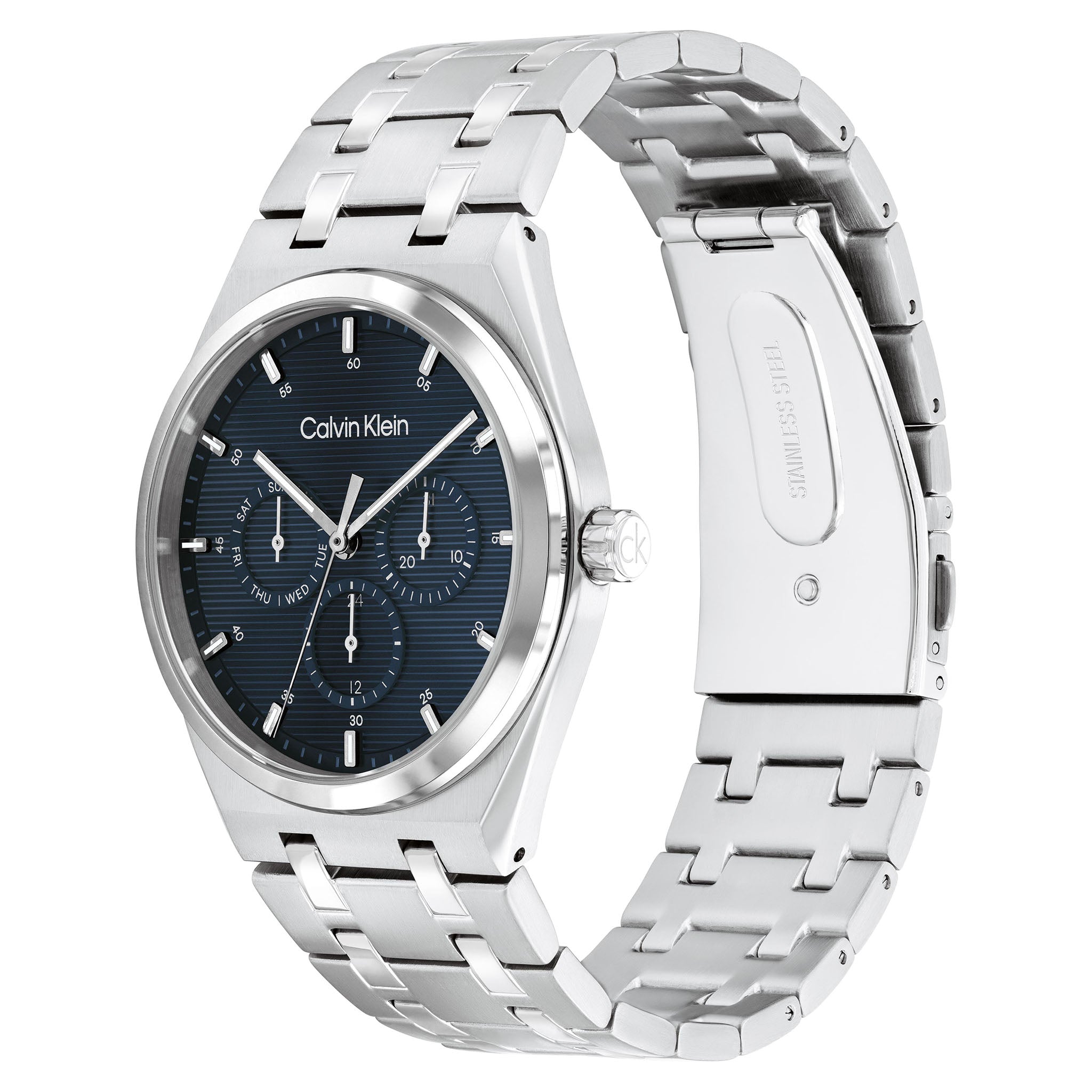 Calvin Klein Stainless Steel Blue Dial Multi-function Men's Watch - 25200520 - Image 3