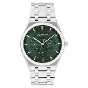Calvin Klein Stainless Steel Green Dial Multi-function Men's Watch - 25200521