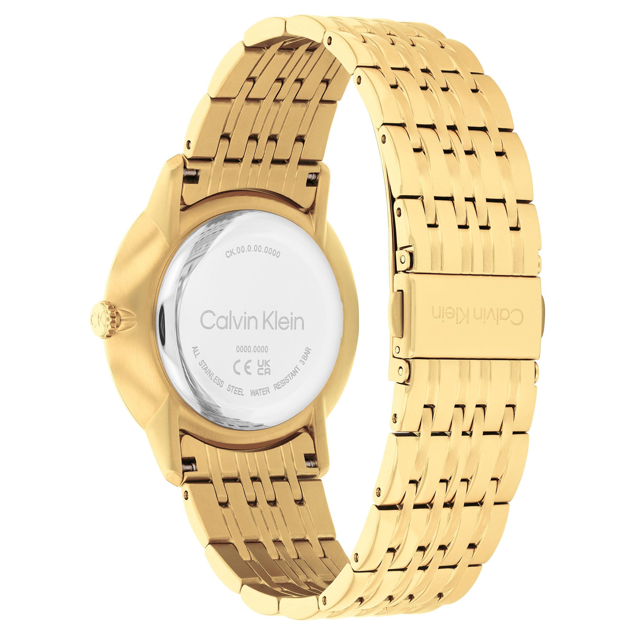 Calvin Klein Gold Steel Blue Dial Unisex Watch - 25300007 - Image 4