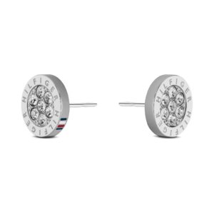 Tommy Hilfiger Jewellery Stainless Steel & Crystals Women's Stud Earrings - 2780565