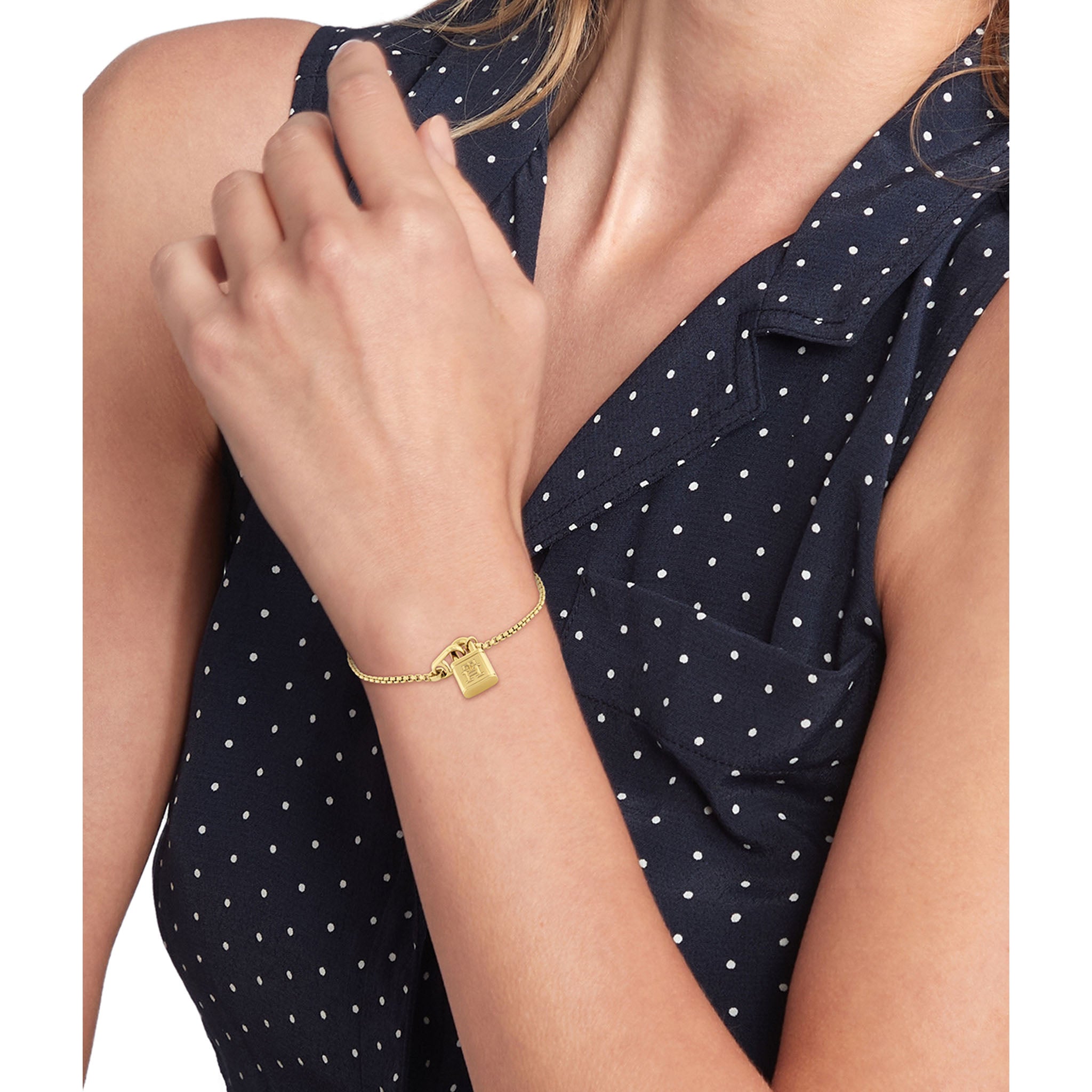 Tommy Hilfiger Jewellery Gold Steel Women's Pendant Bracelet - 2780943 - Image 3