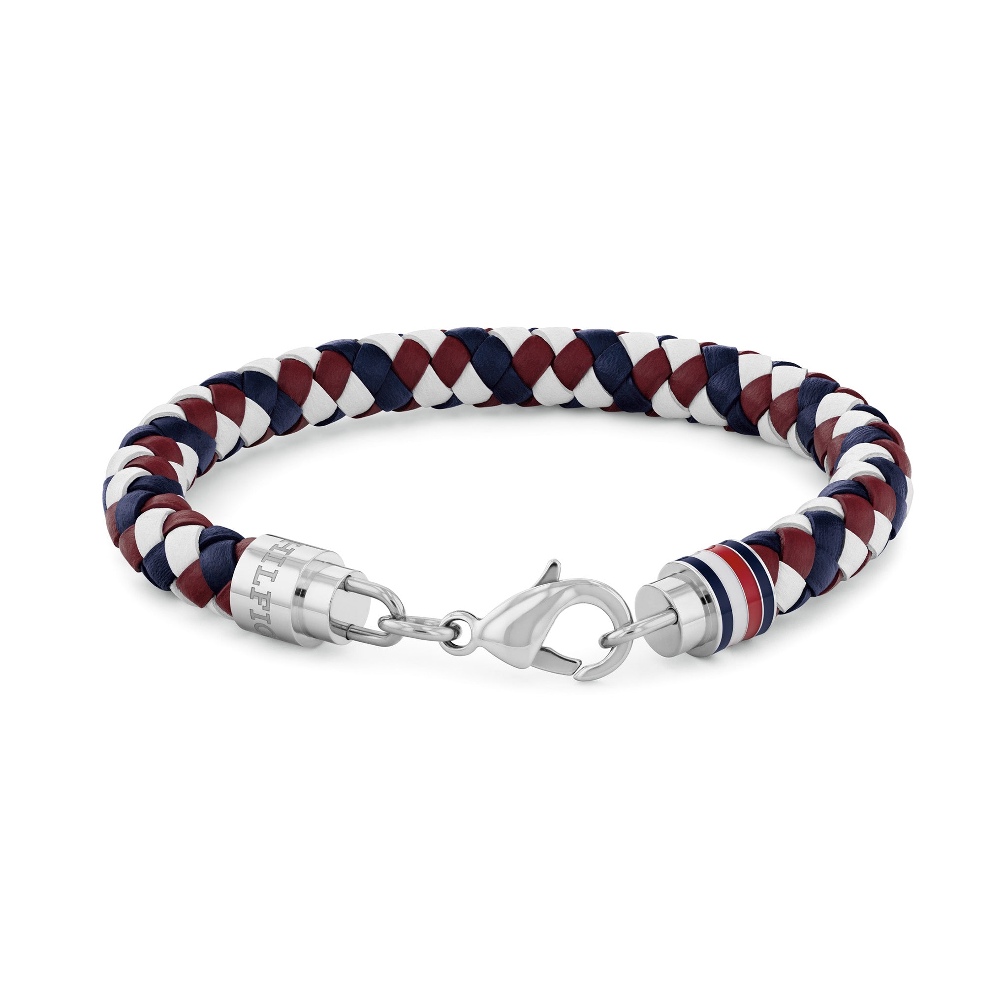 Tommy Hilfiger Jewellery Stainless Steel & Multicolour Leather Men's Leather Bracelet - 2790633