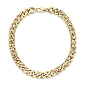 Tommy Hilfiger Jewellery Gold Steel Men's Chain Necklace - 2790636