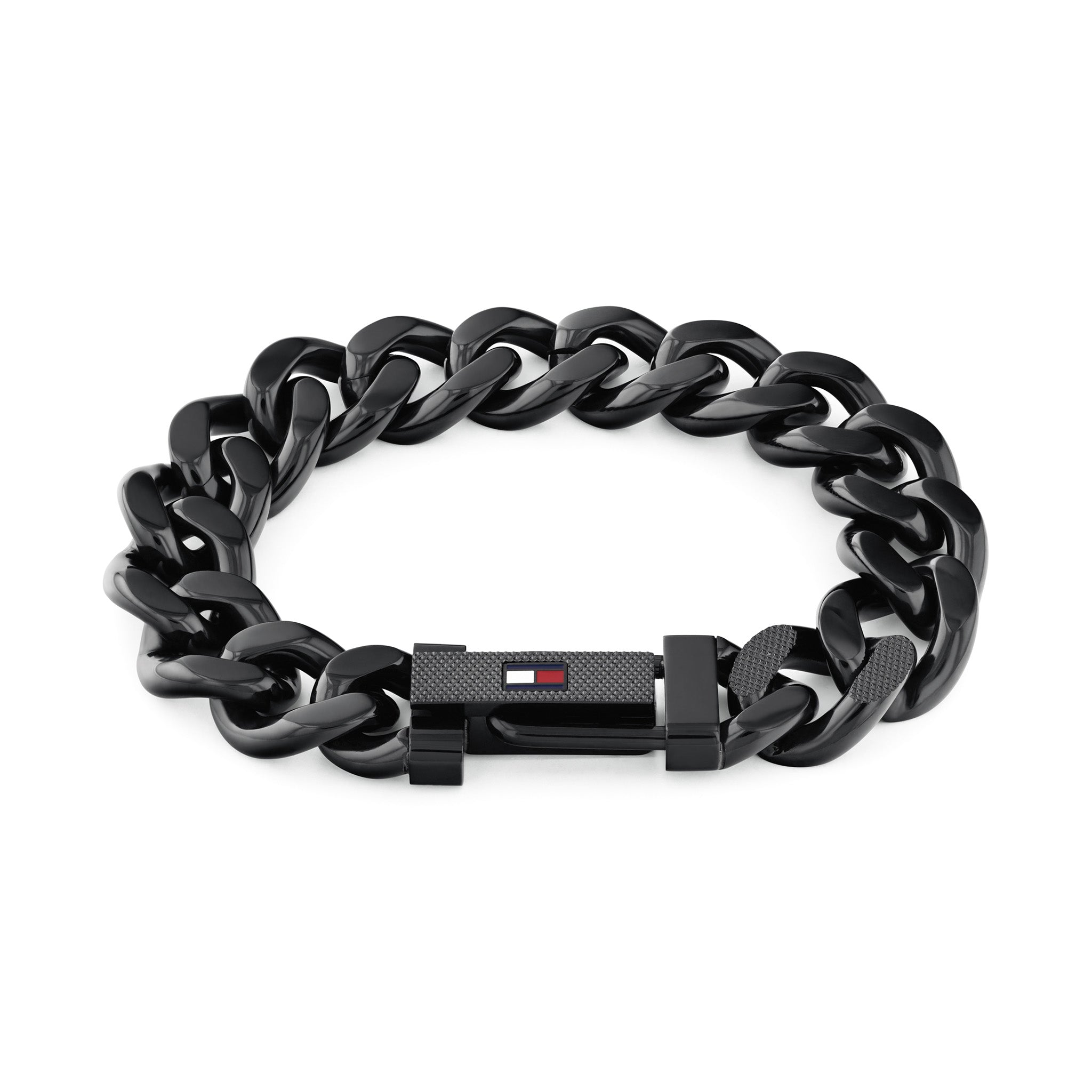 Tommy Hilfiger Jewellery Black Steel Men's Chain Bracelet - 2790639 - Image 2