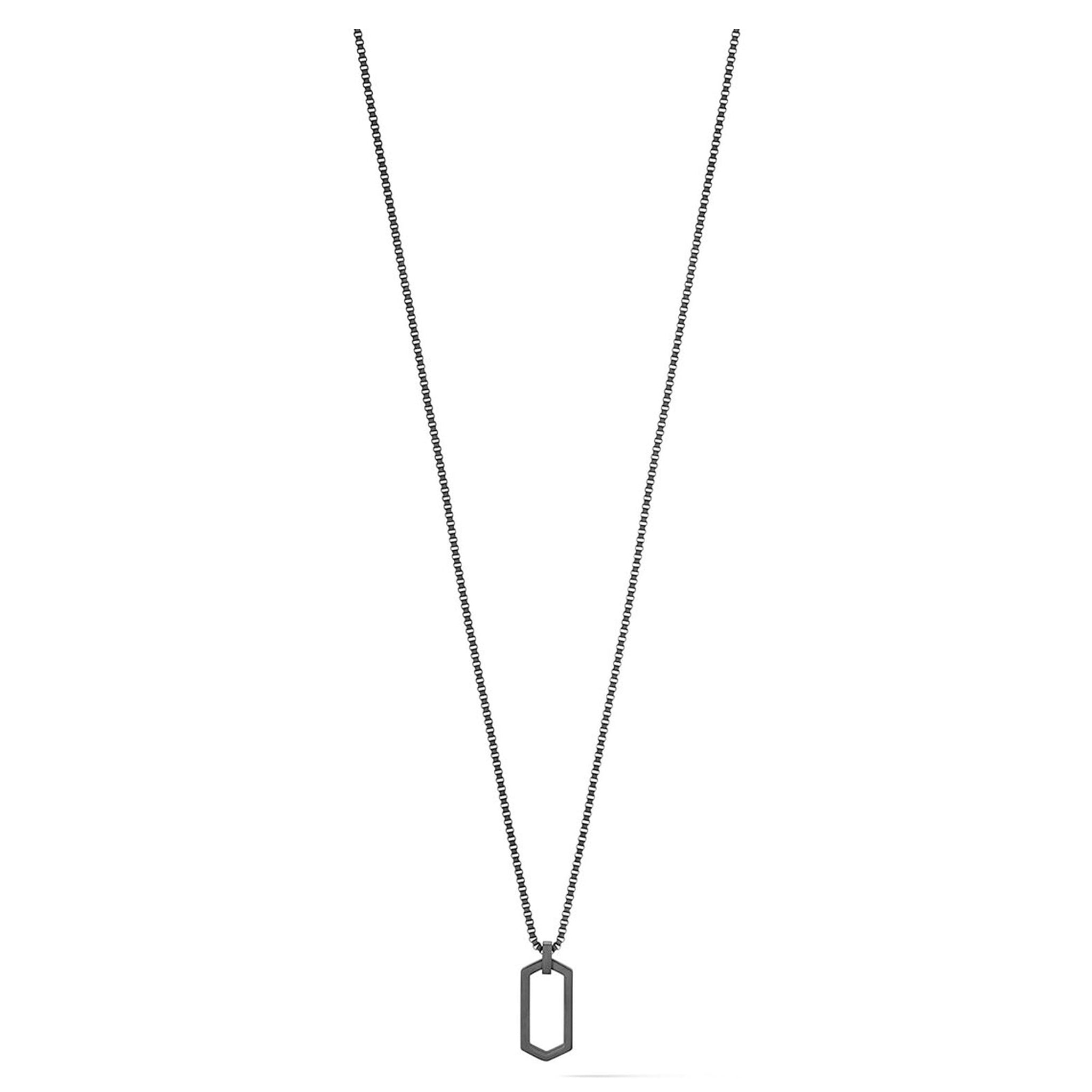 MVMT Jewellery Matte Black Steel Men's Necklace - 28200035 - Image 2