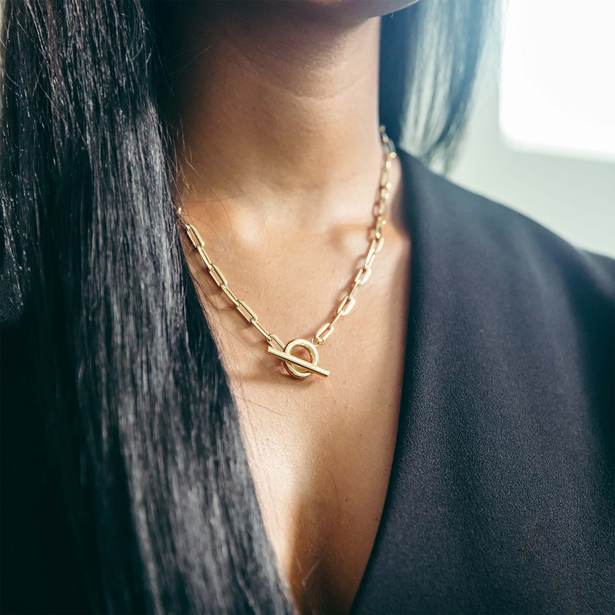 MVMT Jewellery Gold Steel Women's Chain Necklace - 28200122 - Image 4