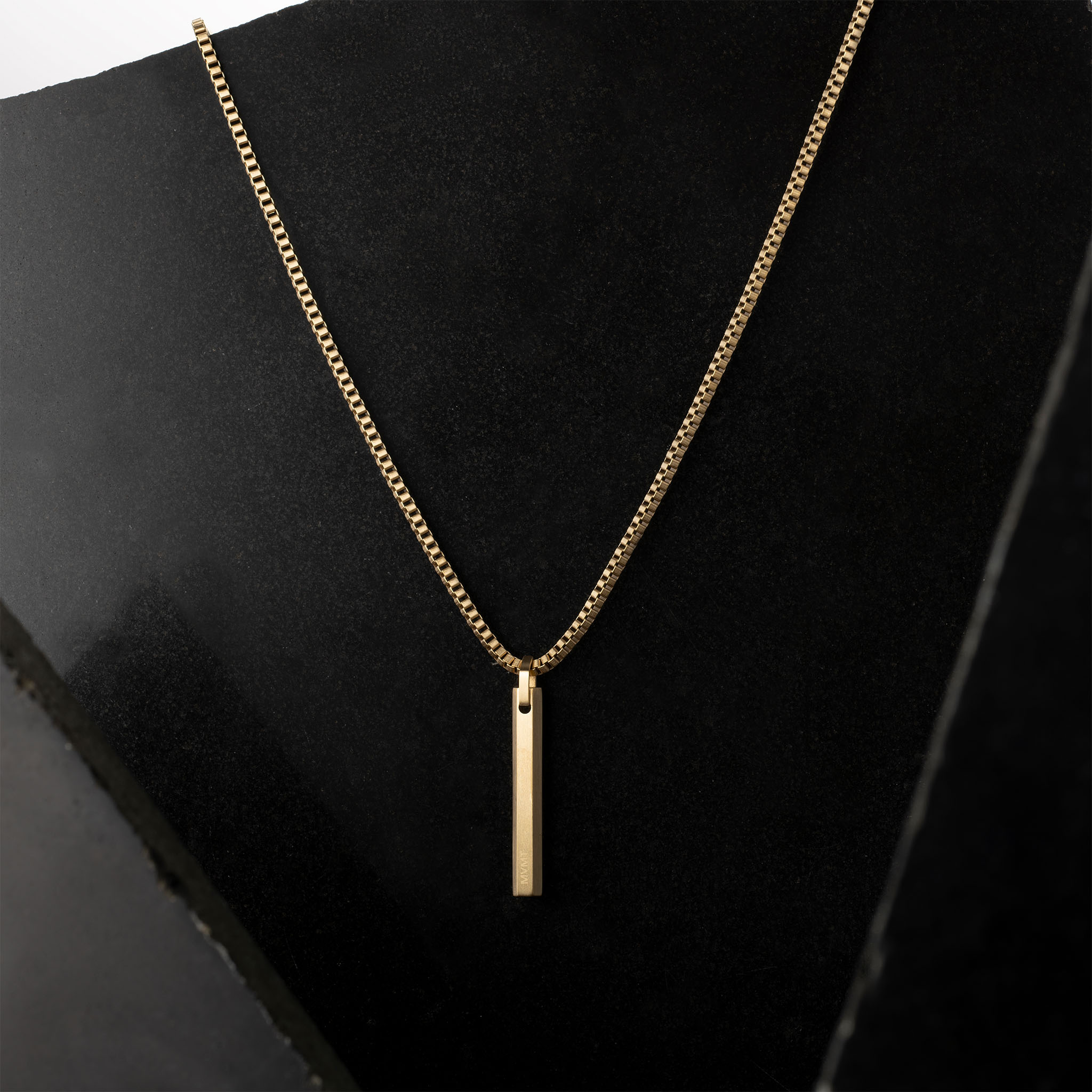 MVMT Jewellery Gold Steel Men's Pendant Necklace - 28200155 - Image 3