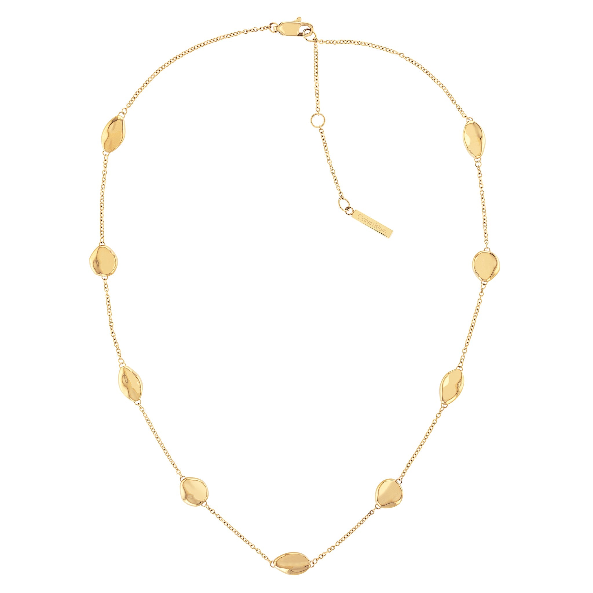 Calvin Klein Jewellery Gold Steel Women's Steel Bead with Chain Necklace - 35000125