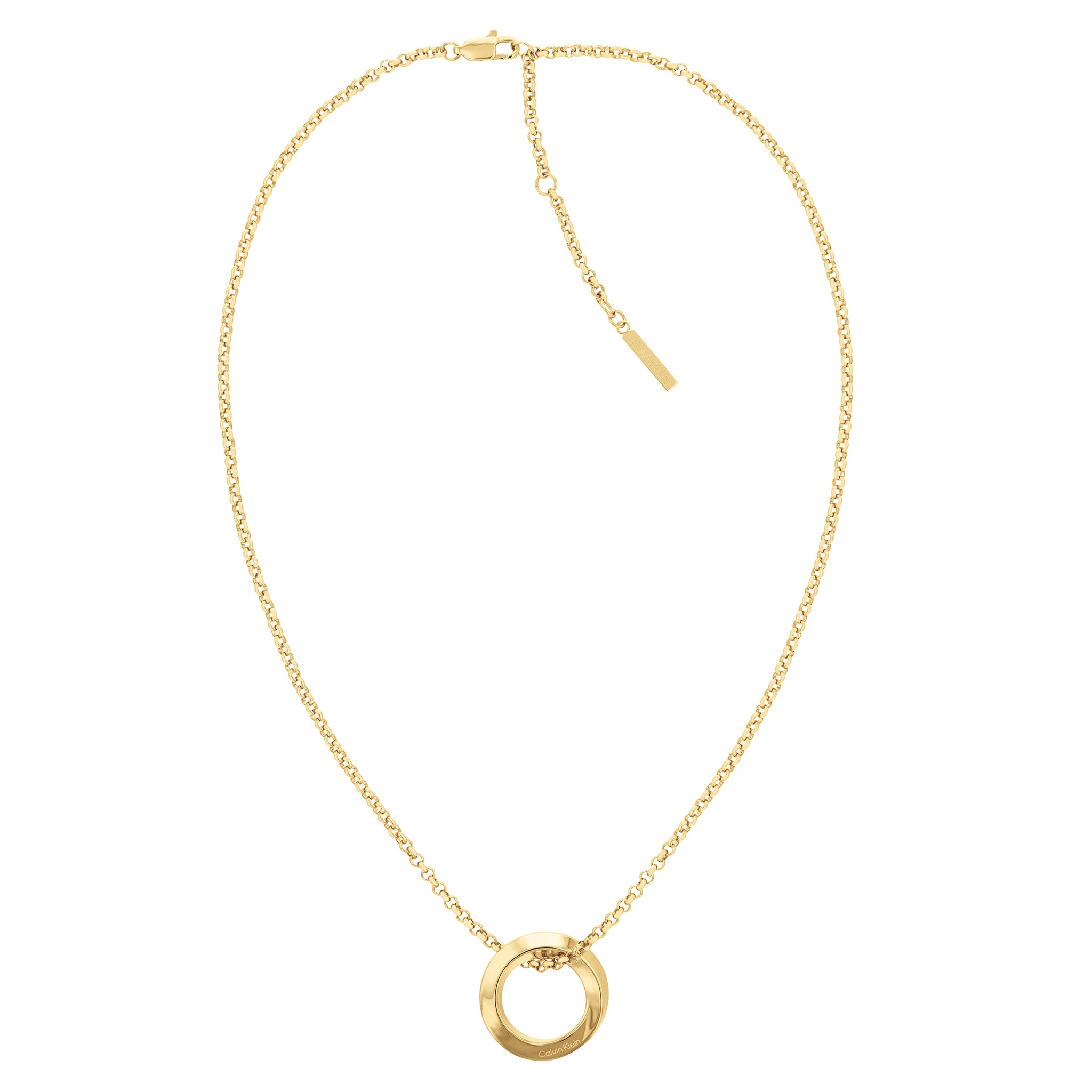Calvin Klein Jewellery Gold Steel Women's Pendant Necklace - 35000307 - Image 2