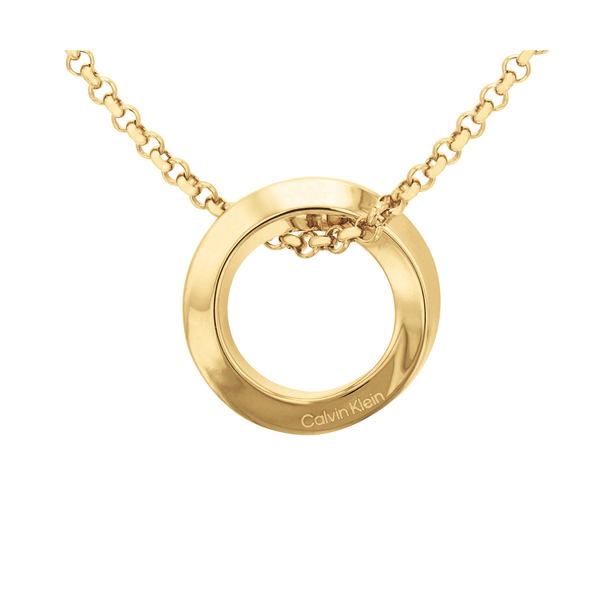 Calvin Klein Jewellery Gold Steel Women's Pendant Necklace - 35000307 - Image 3