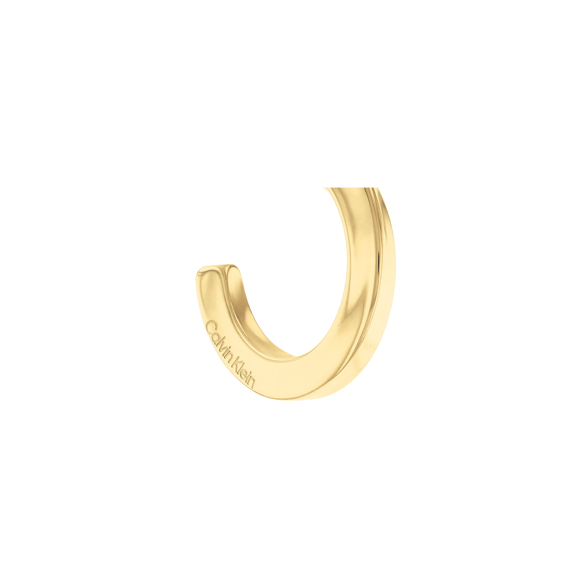 Calvin Klein Jewellery Gold Steel Women's Hoop Earrings - 35000311 - Image 3
