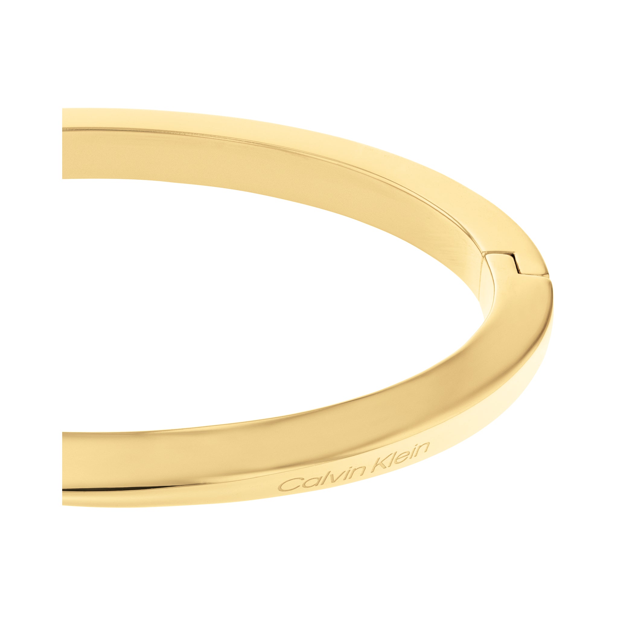 Calvin Klein Jewellery Gold Steel Women's Hinge Bangle - 35000313 - Image 3