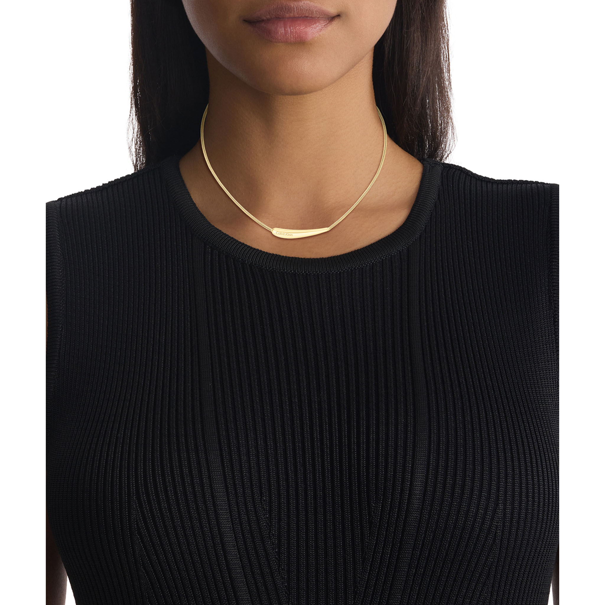 Calvin Klein Jewellery Gold Steel Women's Pendant Necklace - 35000339 - Image 4