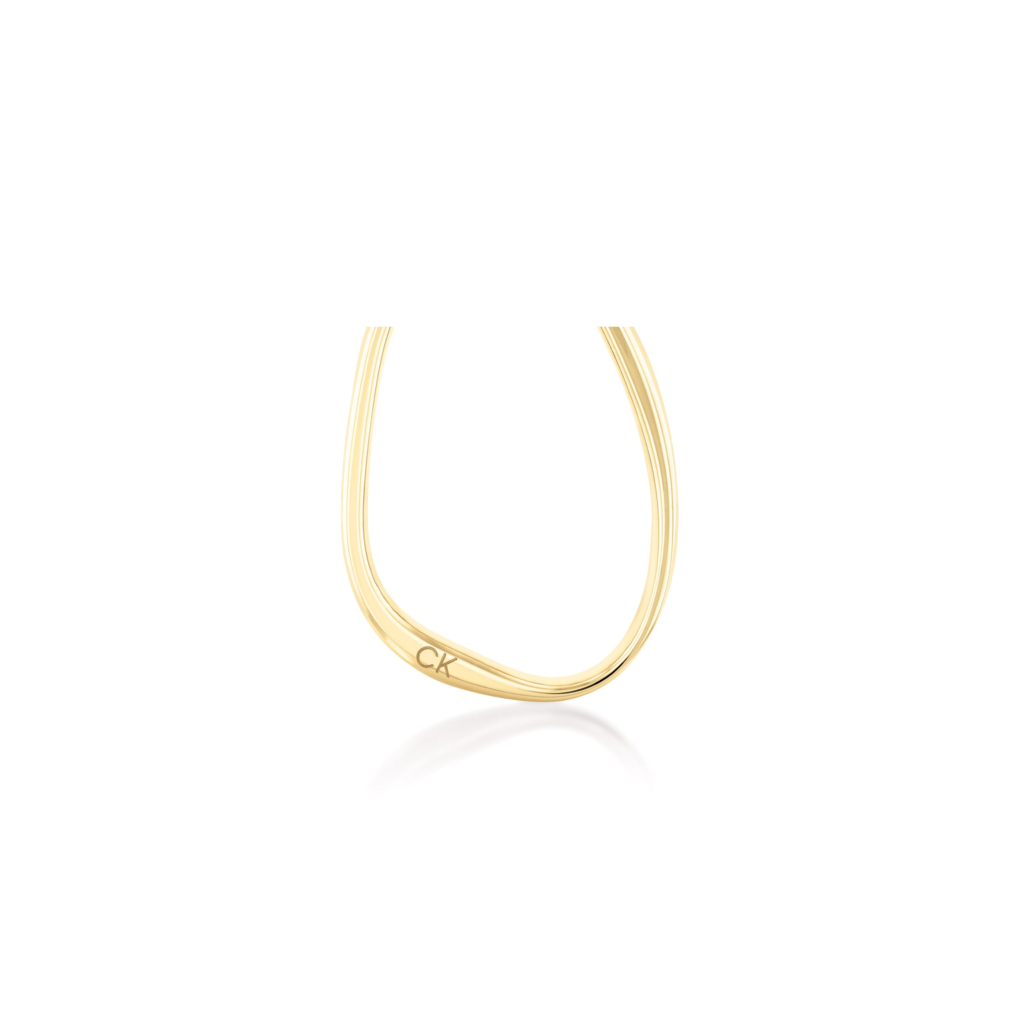 Calvin Klein Jewellery Gold Steel Women's Hoop Earrings - 35000451 - Image 3
