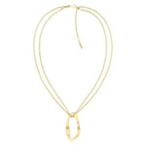 Calvin Klein Jewellery Gold Steel & Crystals Women's Pendant Necklace - 35000684