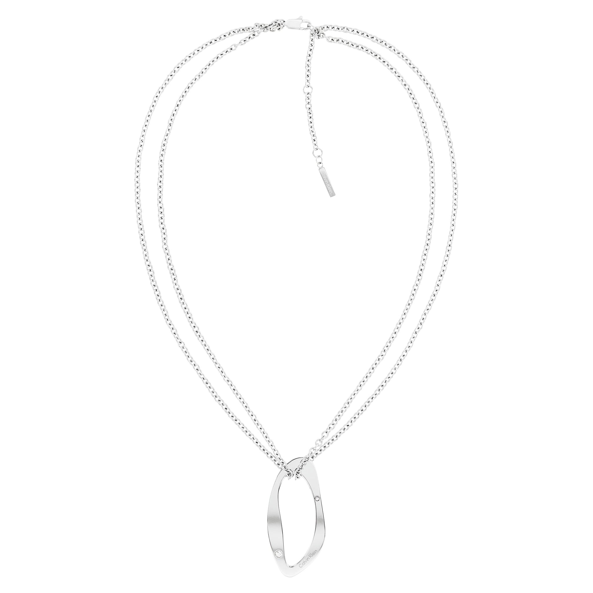 Calvin Klein Jewellery Stainless Steel & Crystals Women's Pendant Necklace - 35000685 - Image 2