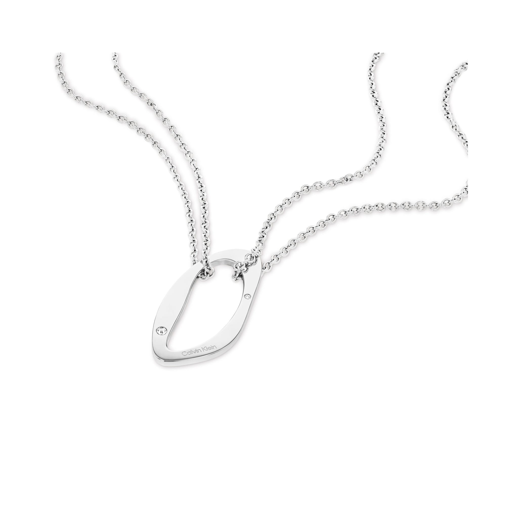 Calvin Klein Jewellery Stainless Steel & Crystals Women's Pendant Necklace - 35000685 - Image 3