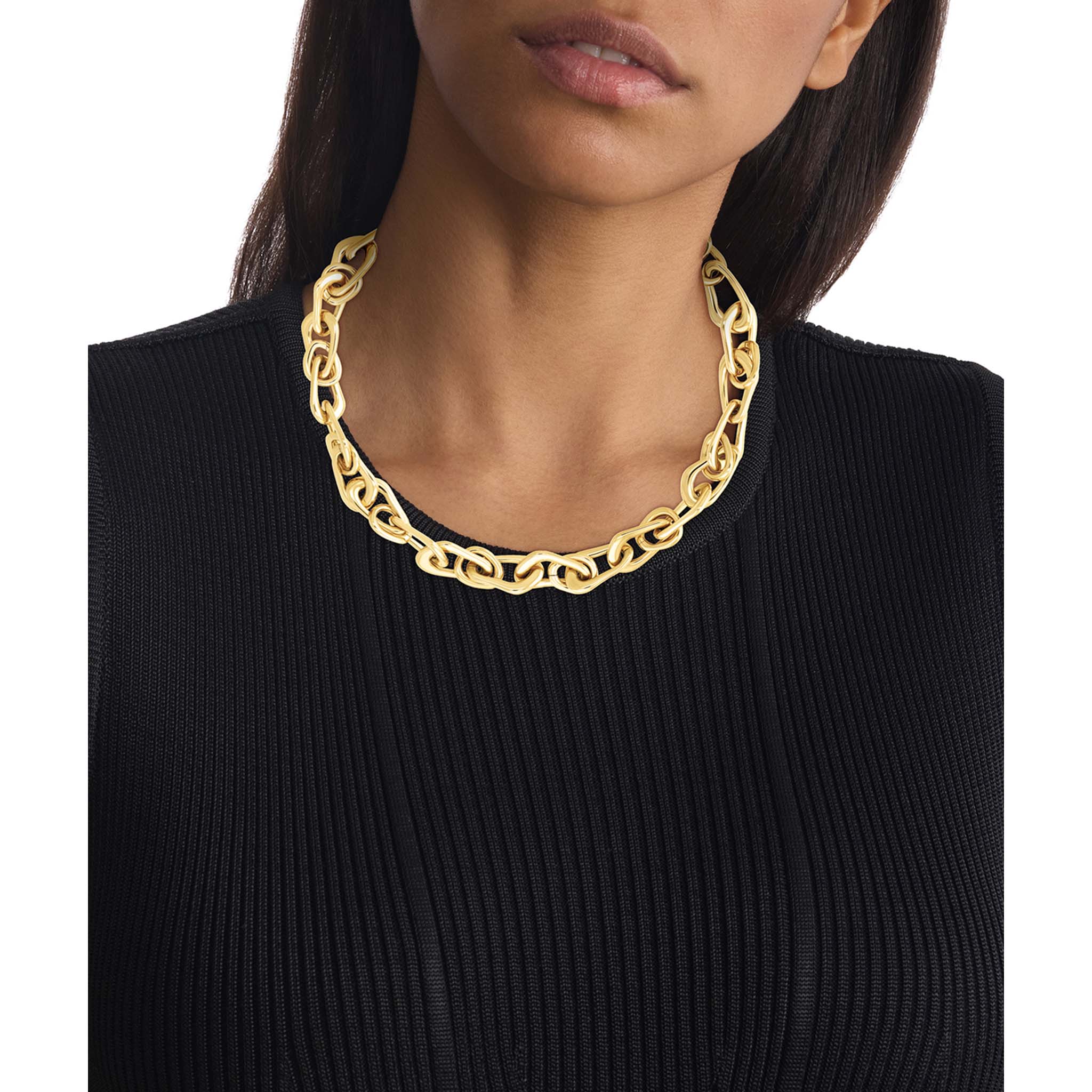 Calvin Klein Jewellery Gold Steel Women's Statement Necklace - 35000746 - Image 4