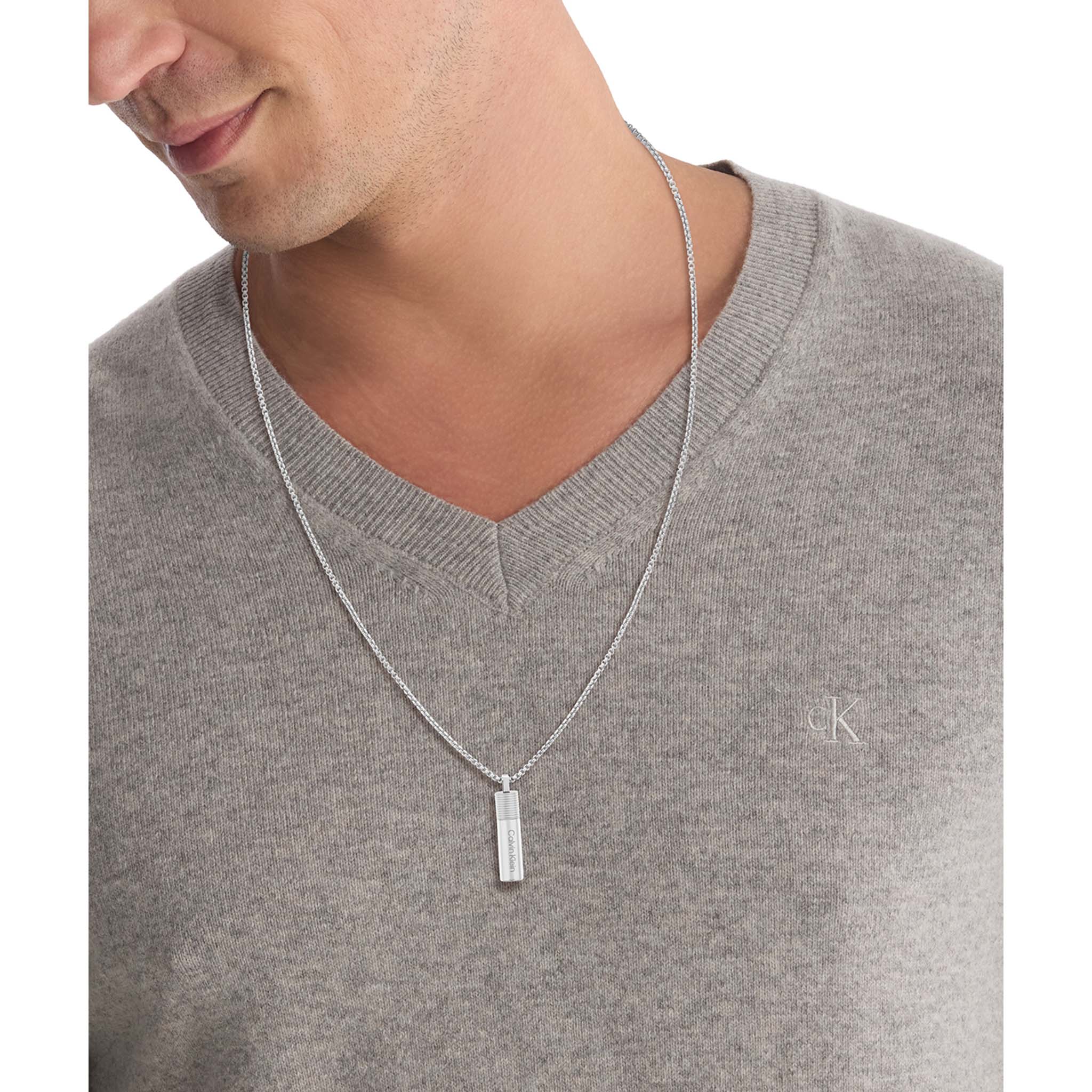 Calvin Klein Jewellery Stainless Steel Men's Pendant with Chain Necklace - 35100024 - Image 4