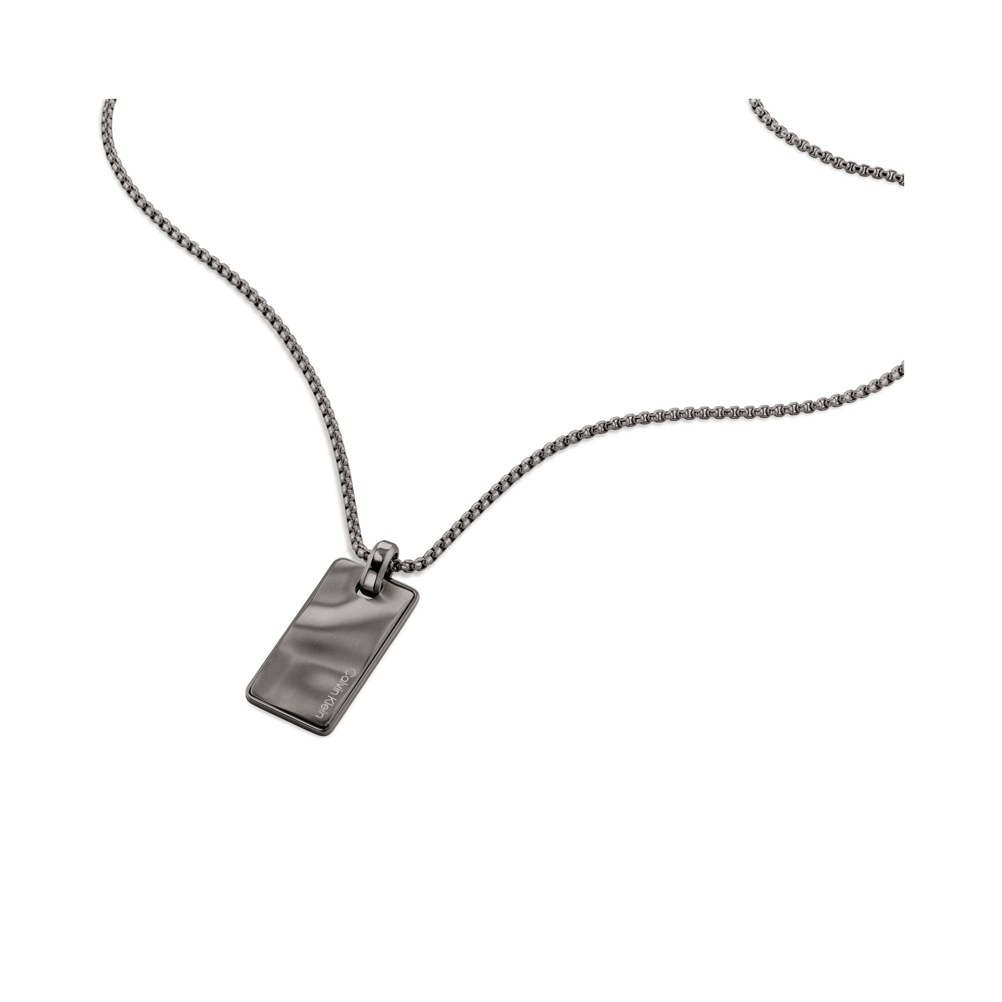 Calvin Klein Jewellery Grey Steel Men's Pendant Necklace - 35100032 - Image 3