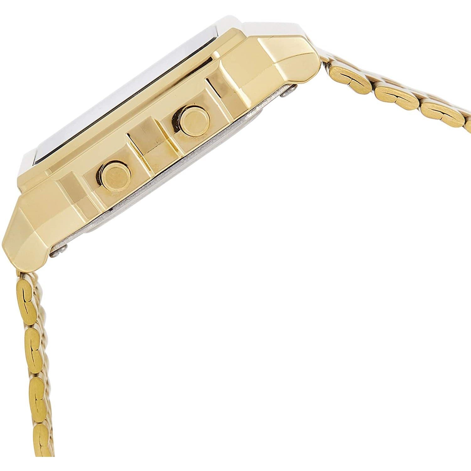 Casio Classic 34mm World Time Gold Steel Digital Men's Watch - A500WGA-1D - Image 3