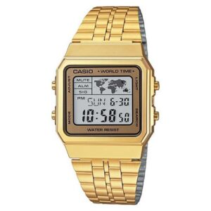 Casio Retro Gold Steel Digital Dial Unisex Watch - A500WGA-9D